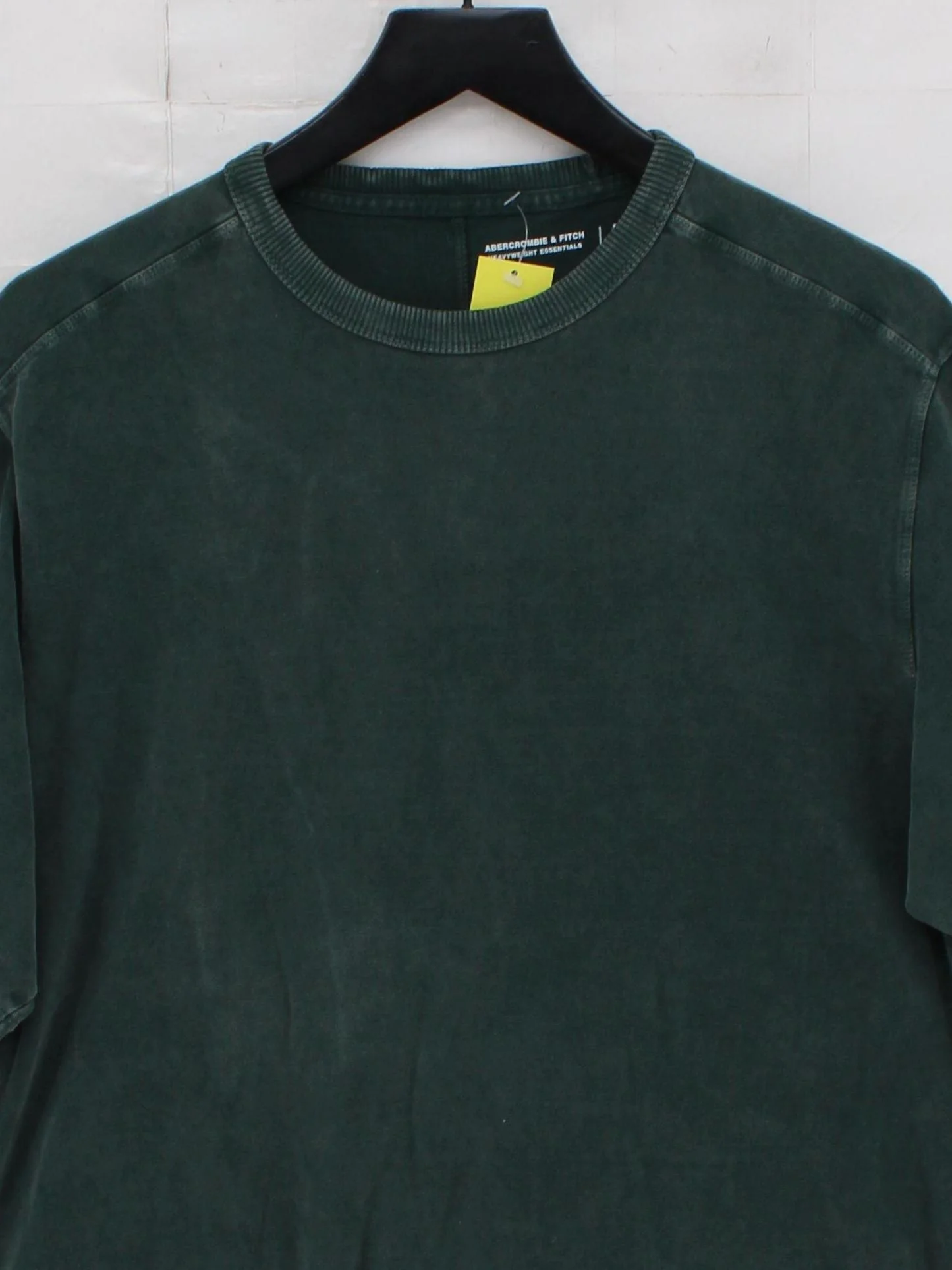 Abercrombie & Fitch Men's T-Shirt M Green 100% Cotton Basic - Image 3