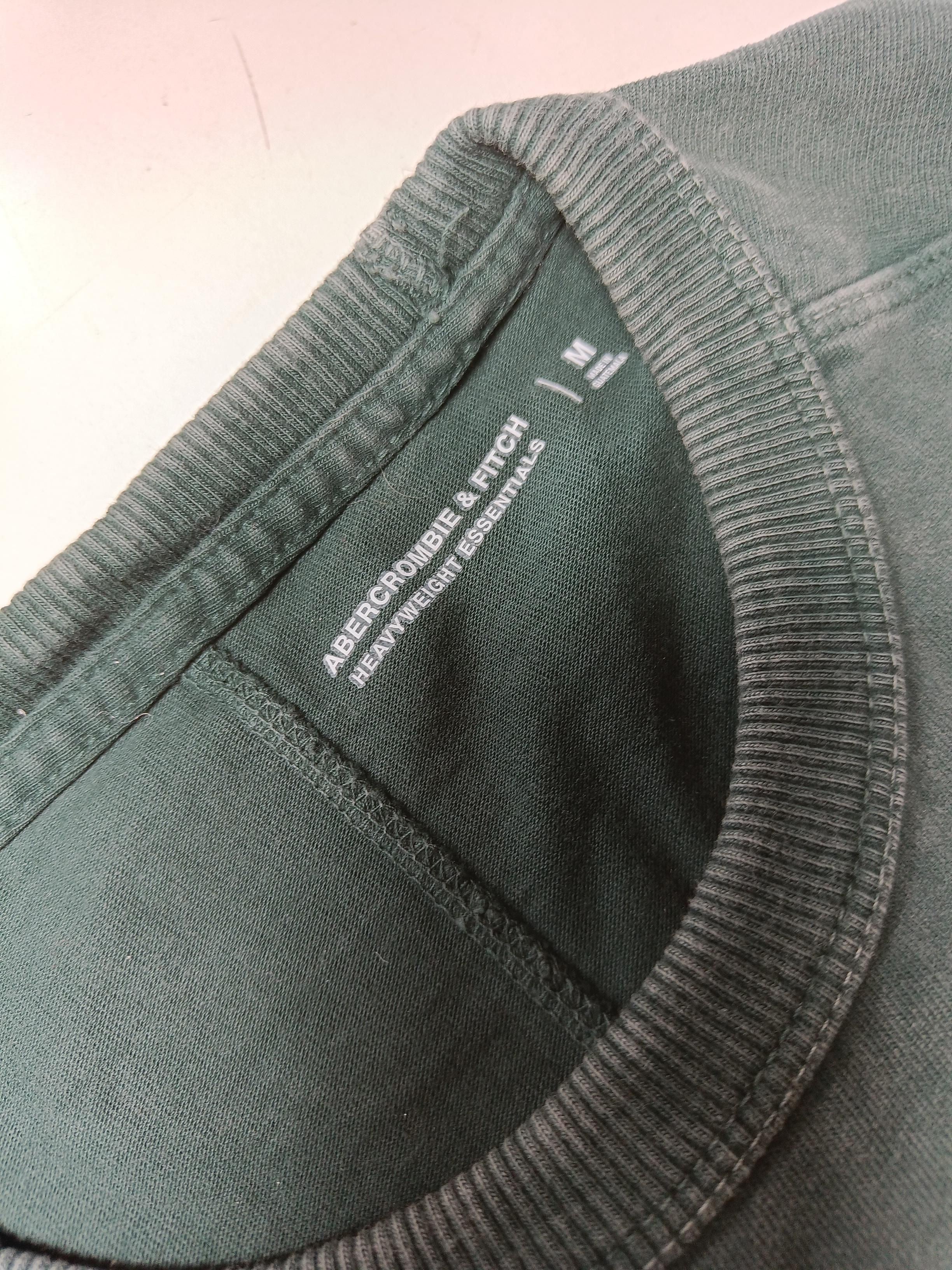 Abercrombie & Fitch Men's T-Shirt M Green 100% Cotton Basic - Image 5