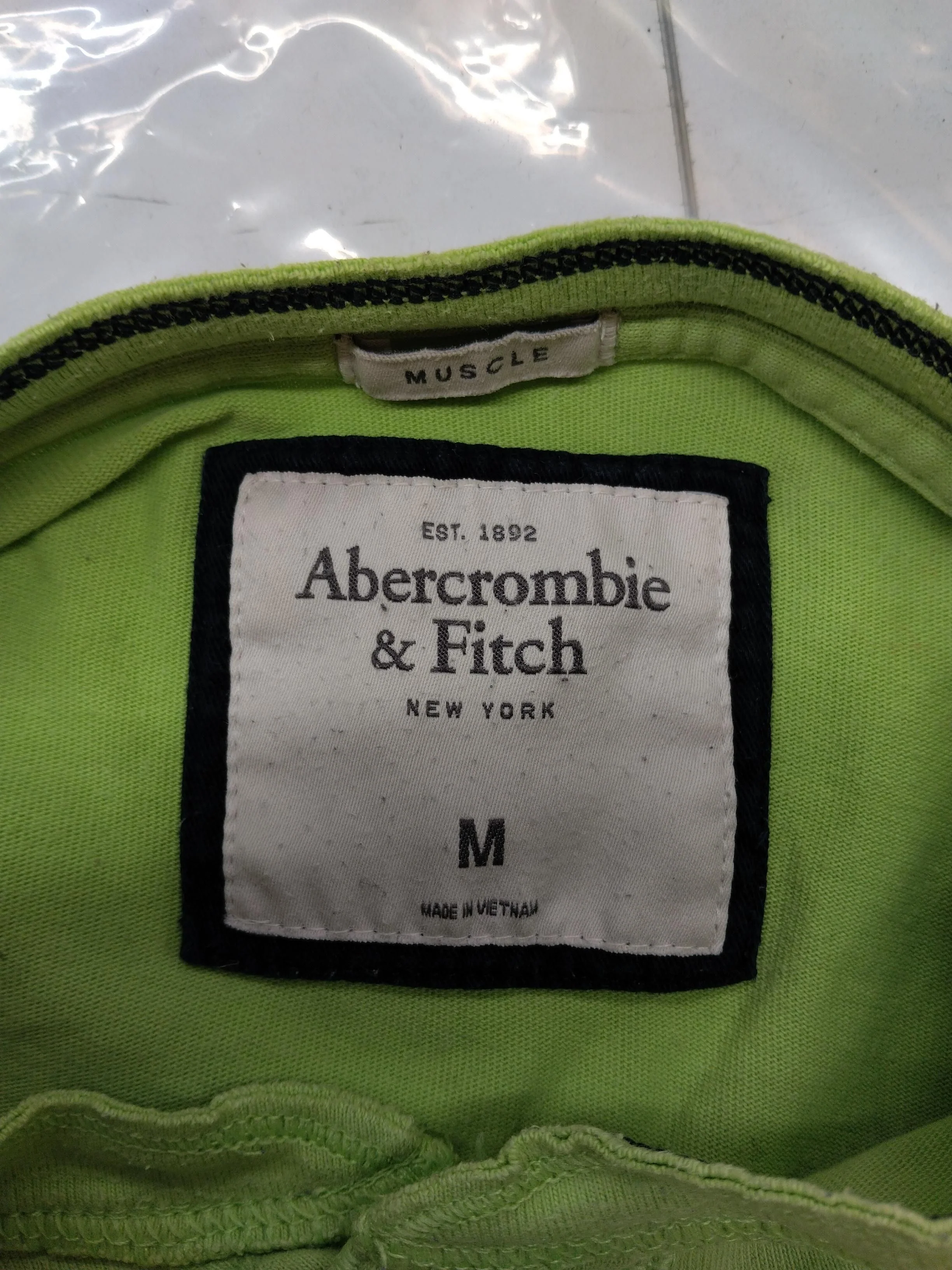 Abercrombie & Fitch Men's T-Shirt M Green 100% Cotton Basic - Image 5