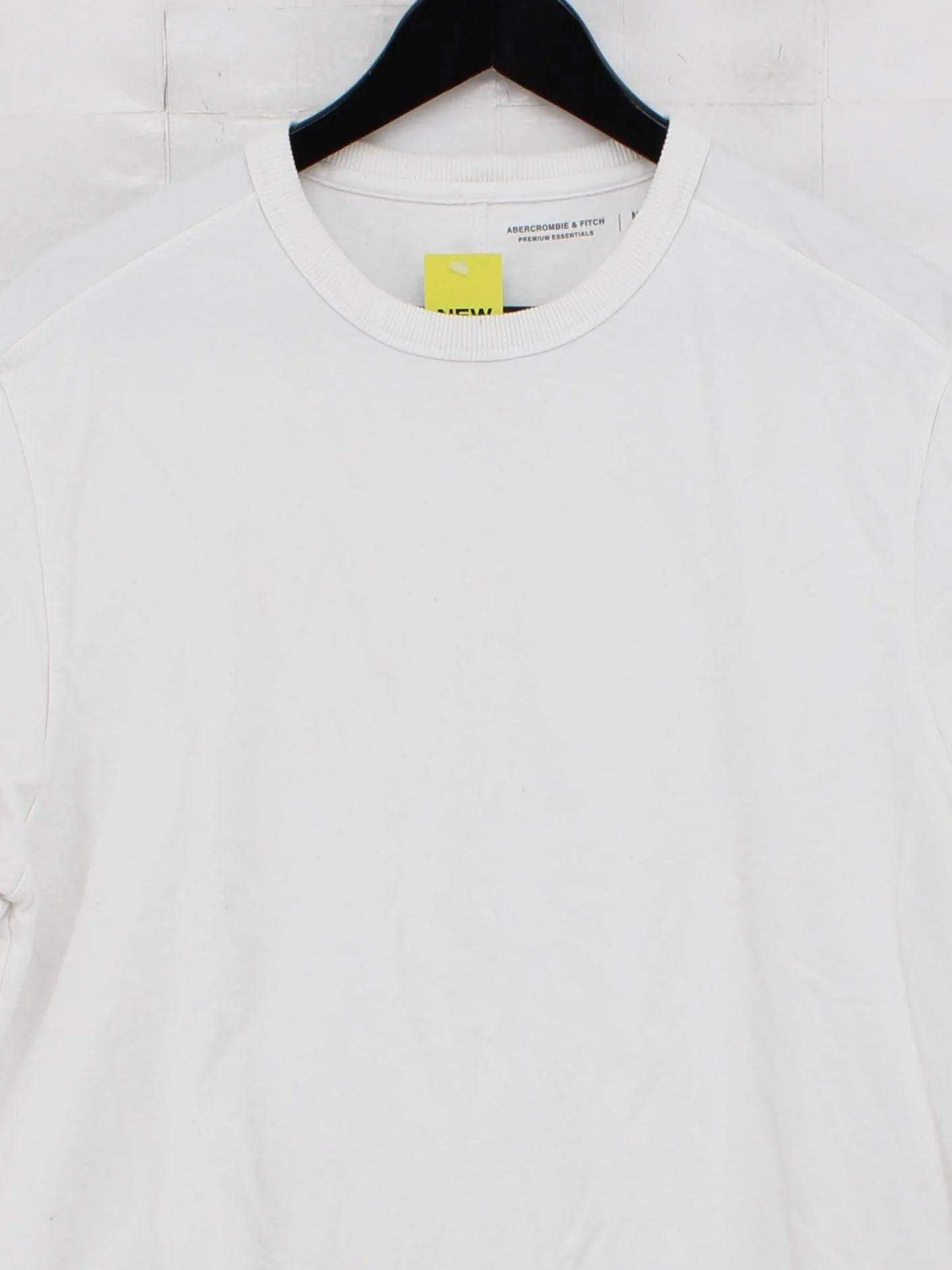 Abercrombie & Fitch Men's T-Shirt M White 100% Cotton Basic - Image 3