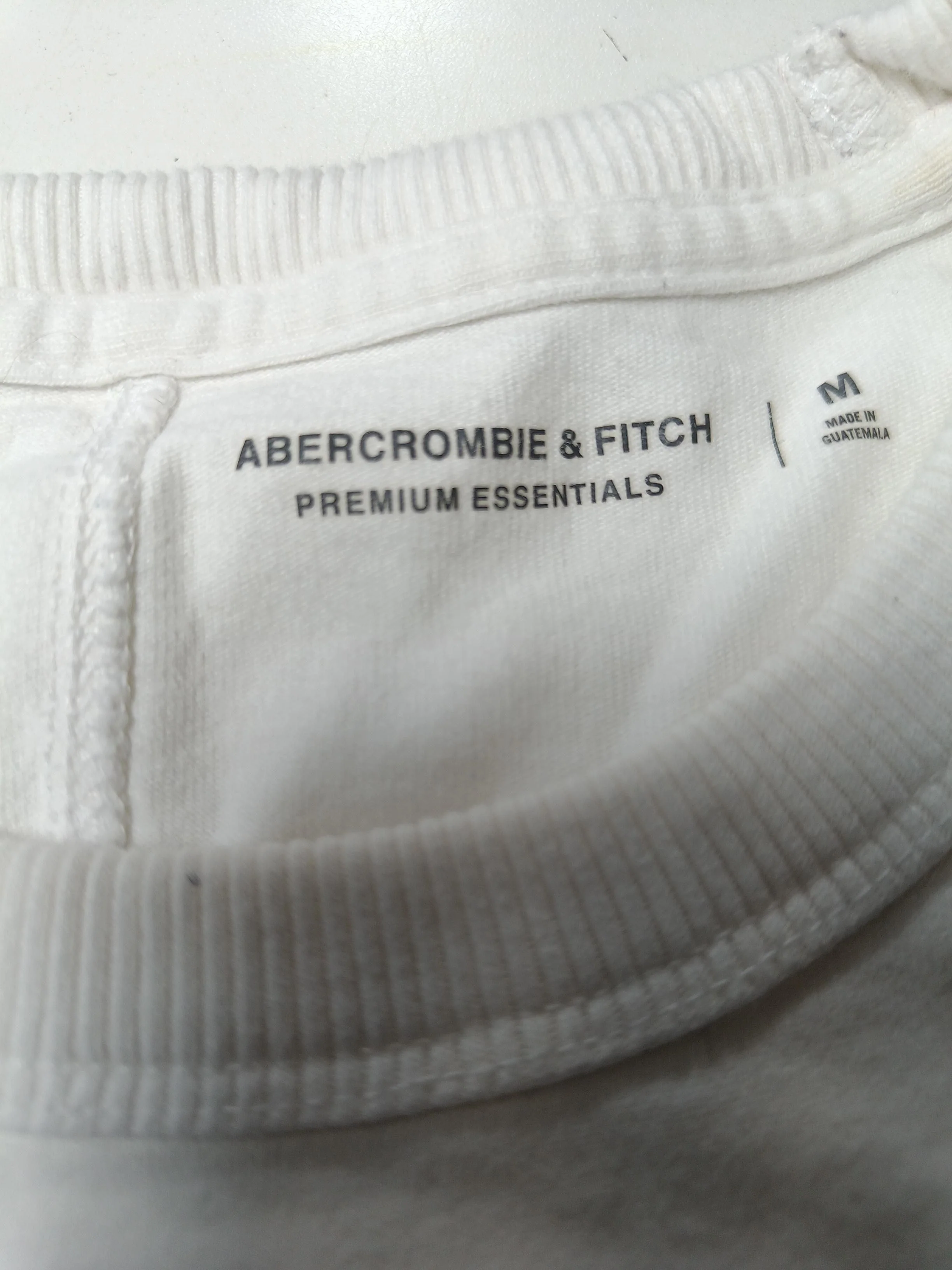 Abercrombie & Fitch Men's T-Shirt M White 100% Cotton Basic - Image 5