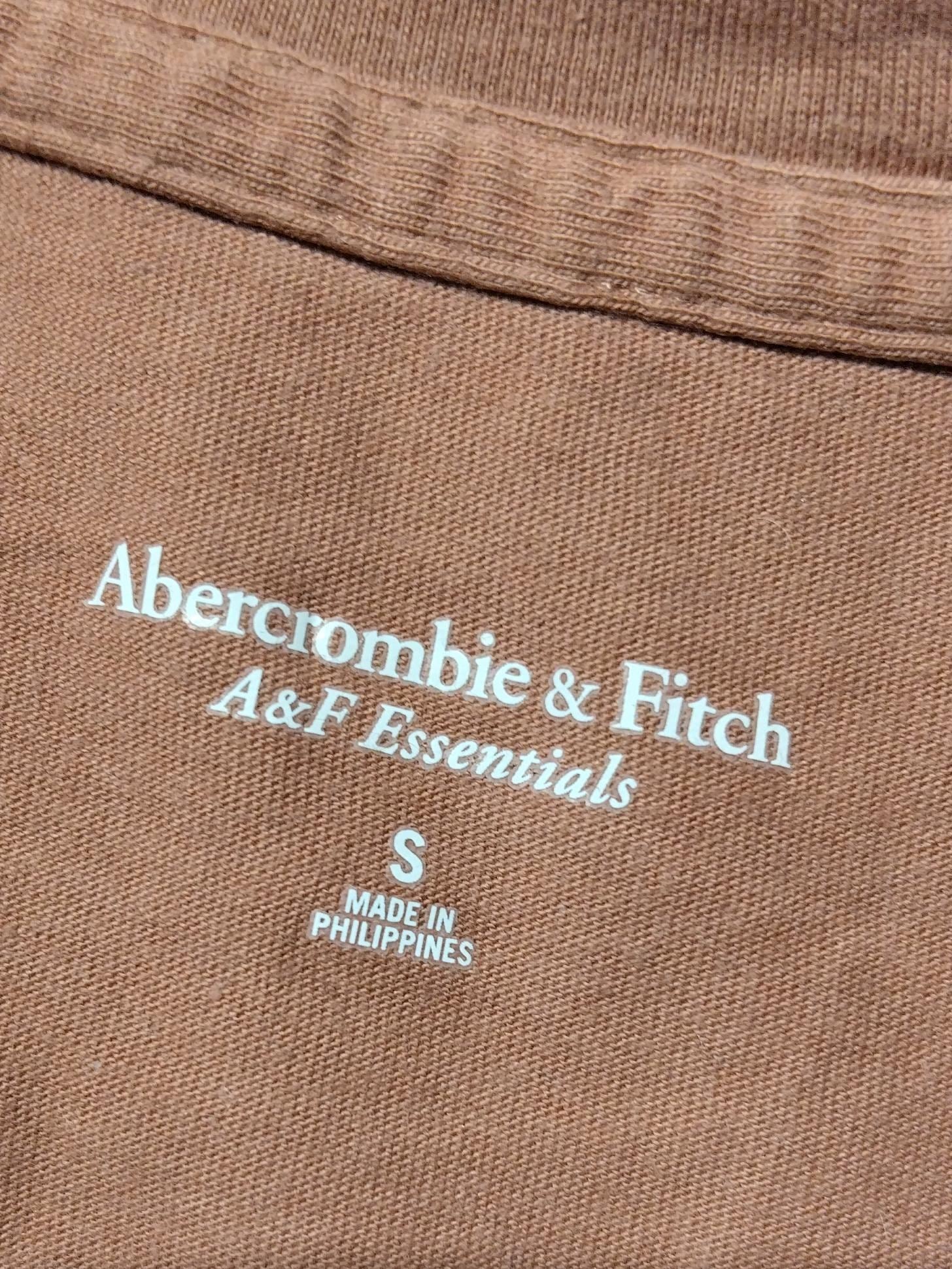 Abercrombie & Fitch Men's T-Shirt S Brown Graphic 100% Cotton Basic - Image 5