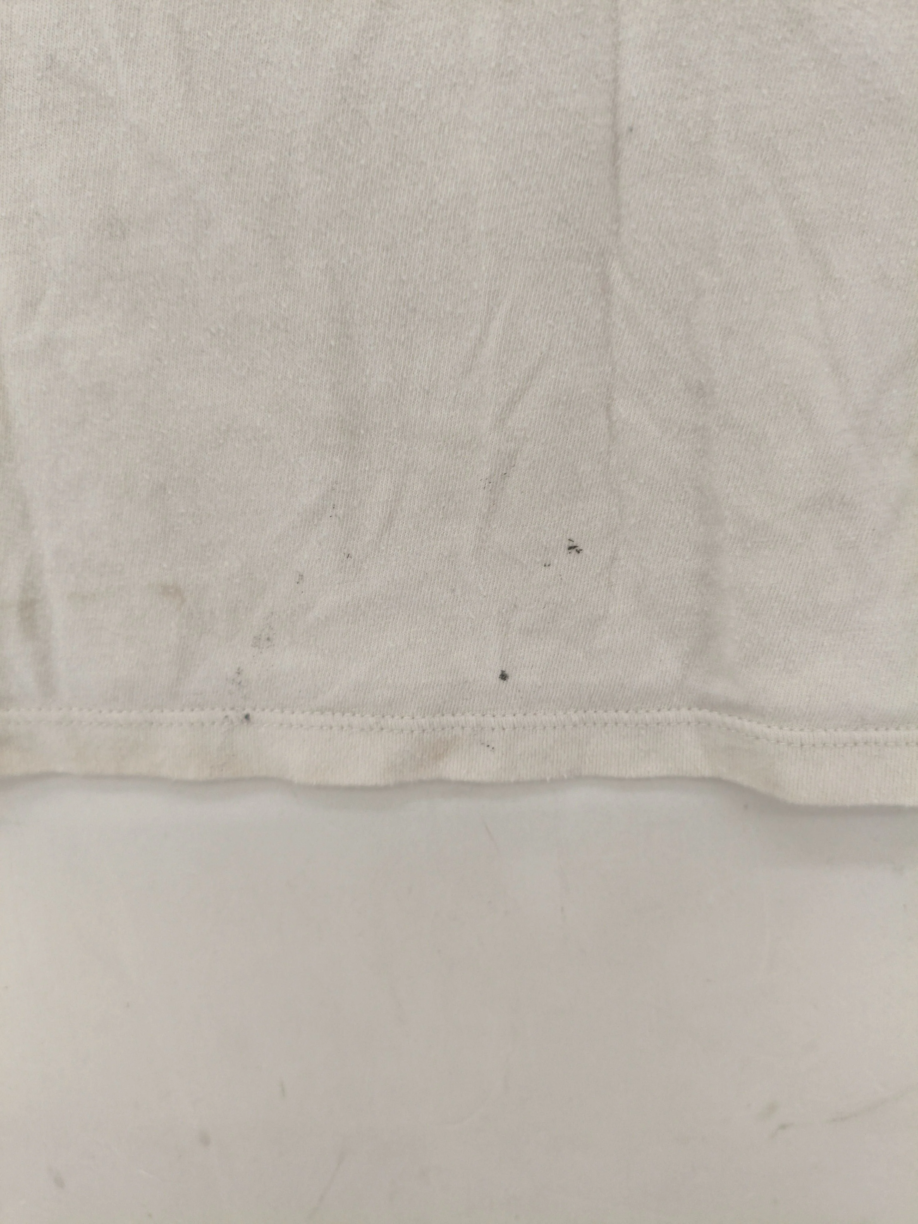 Abercrombie & Fitch Men's T-Shirt XL Cream Graphic 100% Cotton Basic - Image 5