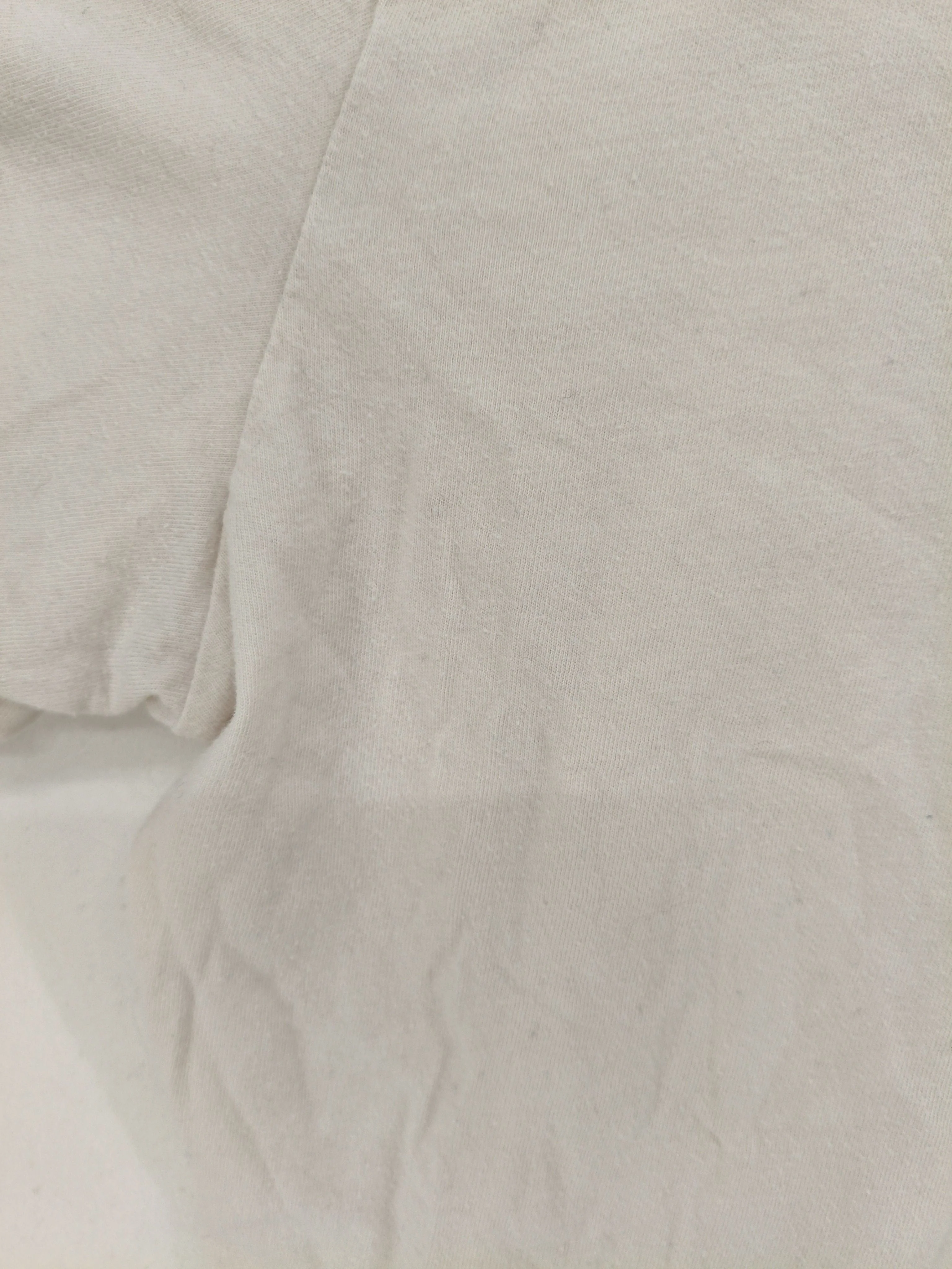 Abercrombie & Fitch Men's T-Shirt XL Cream Graphic 100% Cotton Basic - Image 6