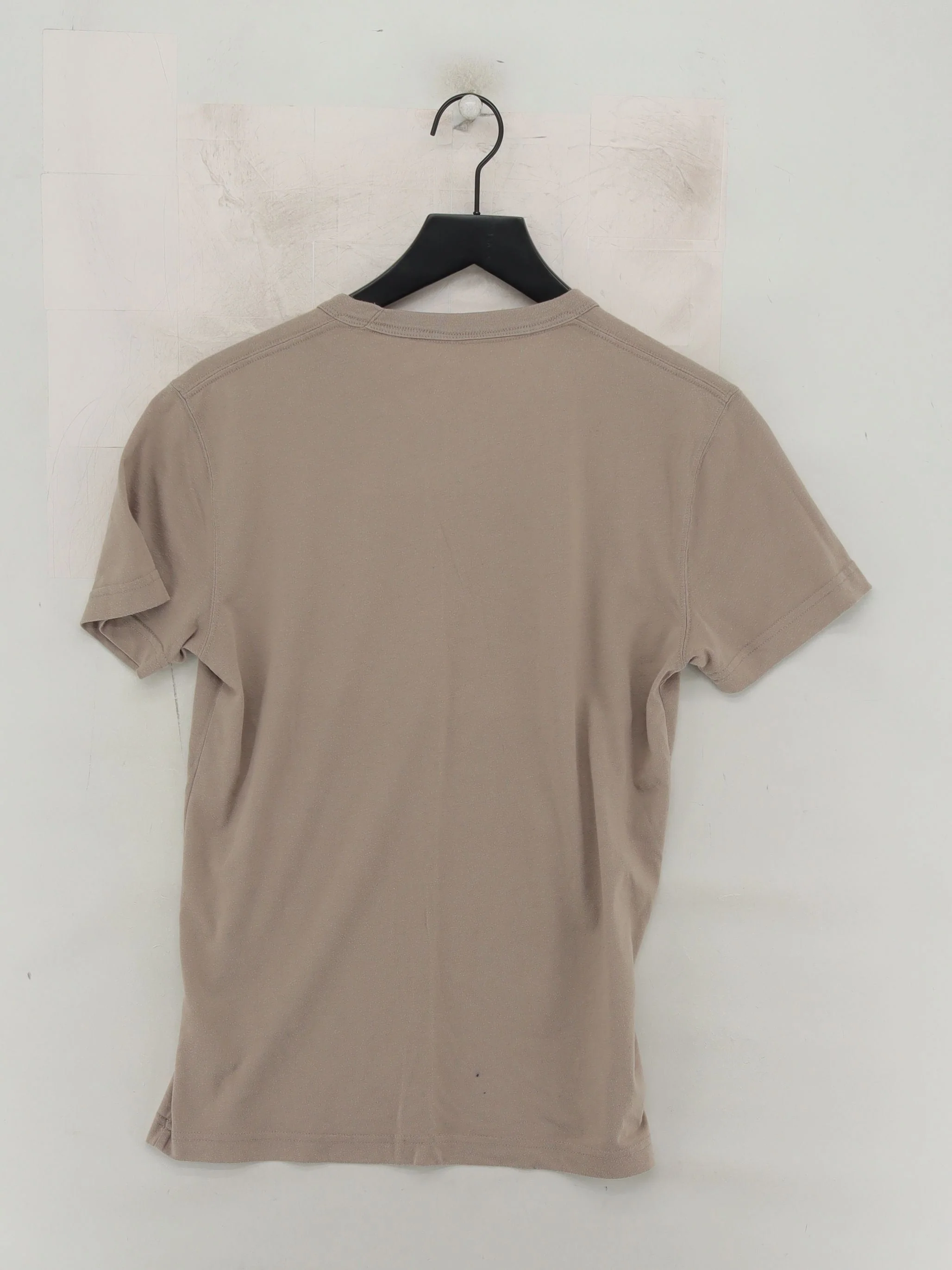 Abercrombie & Fitch Men's T-Shirt XS Tan Cotton with Polyester Basic - Image 2