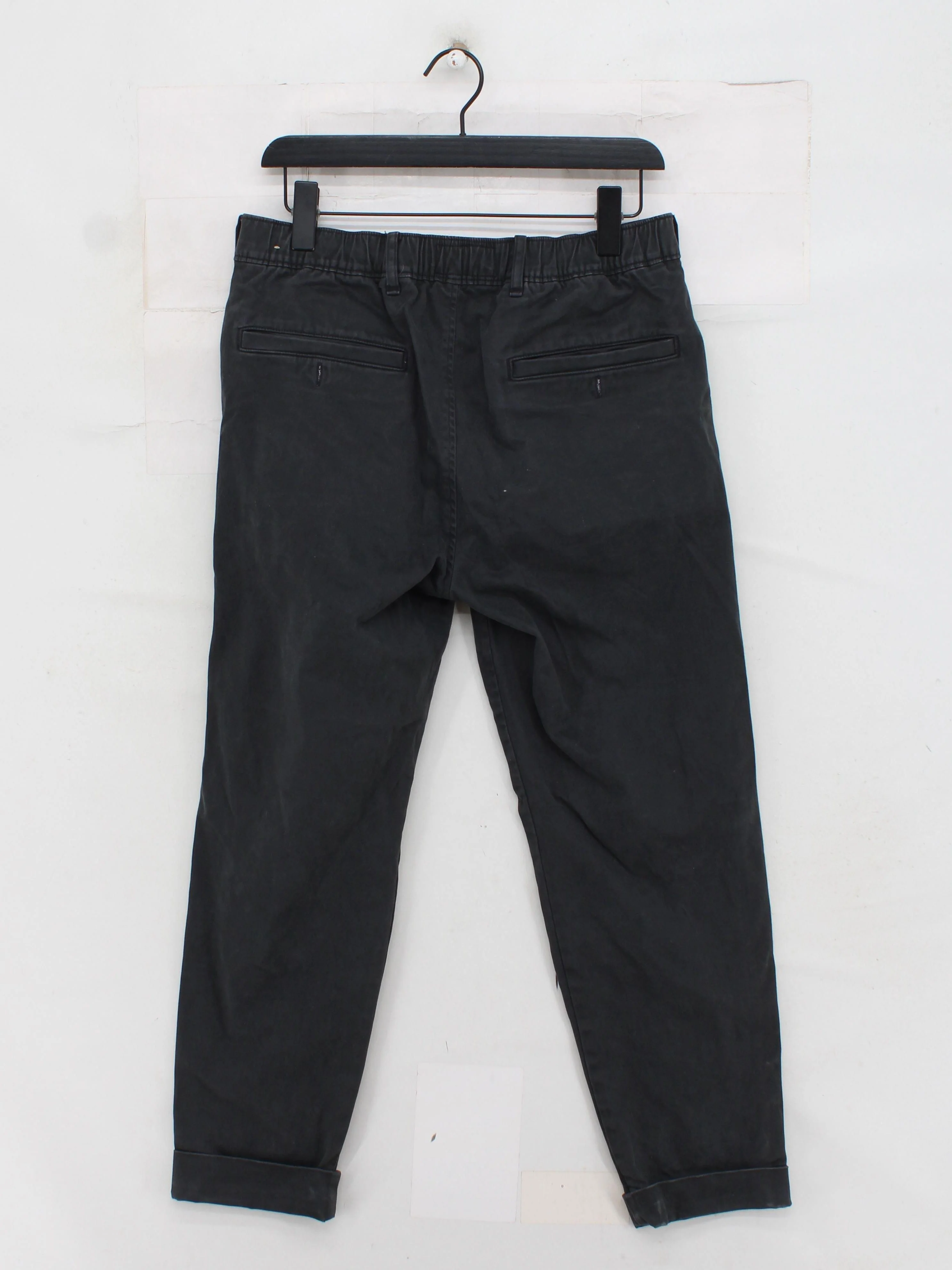 Abercrombie & Fitch Men's Trousers M Black Cotton with Elastane Tapered Chino - Image 2