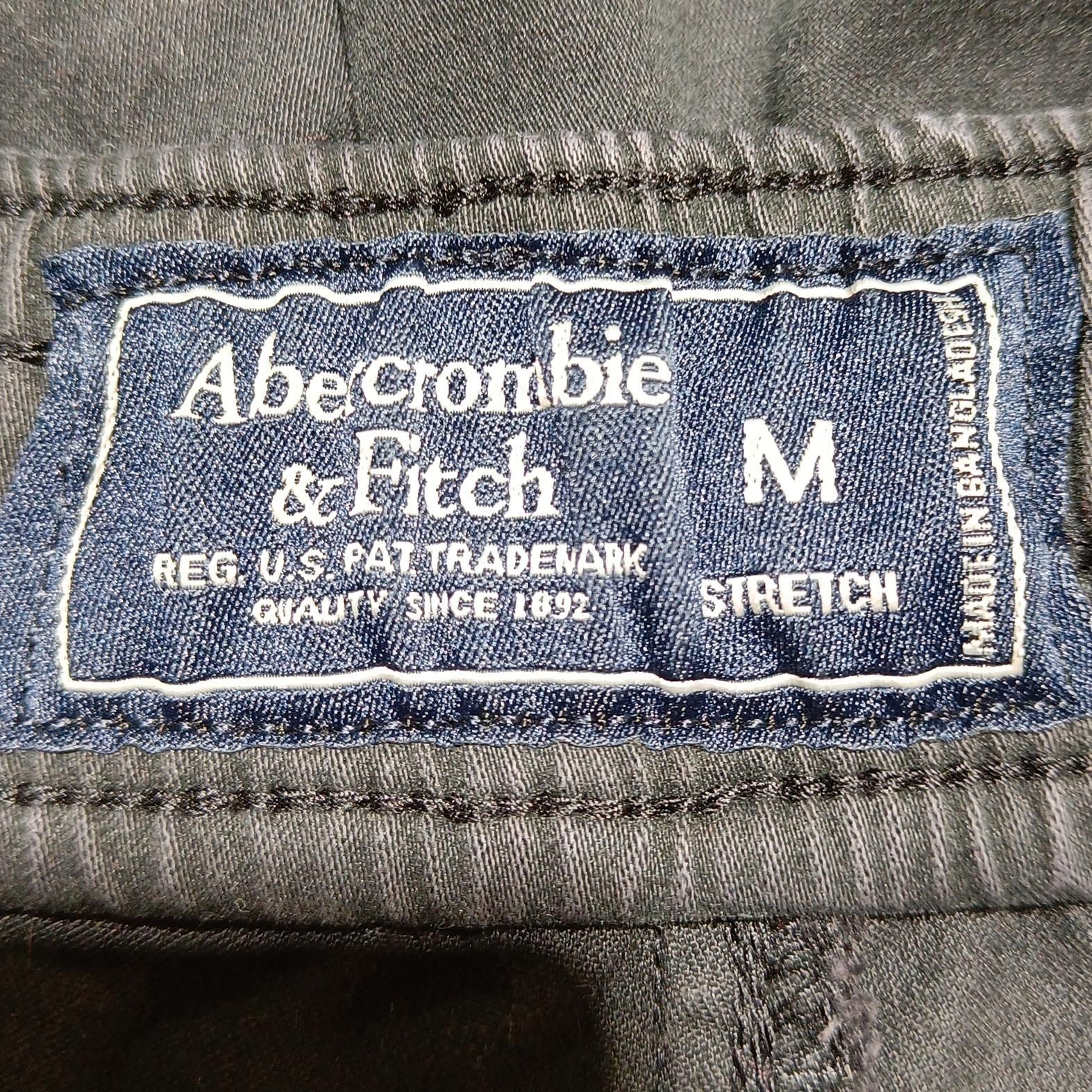 Abercrombie & Fitch Men's Trousers M Black Cotton with Elastane Tapered Chino - Image 6