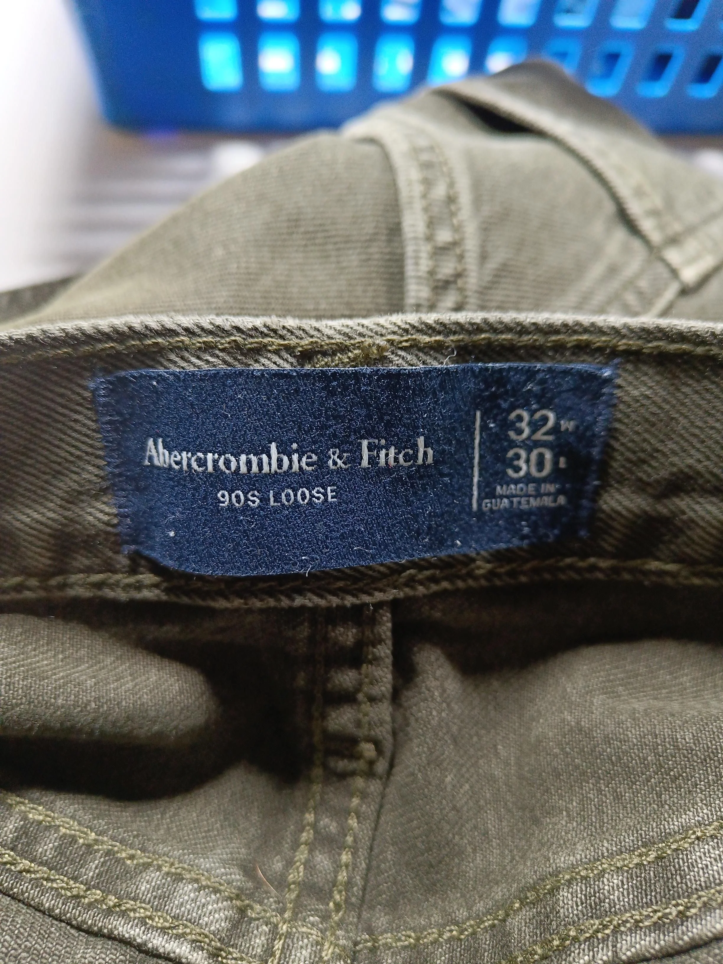 Abercrombie & Fitch Men's Trousers M Green 100% Cotton Straight Chino - Image 7