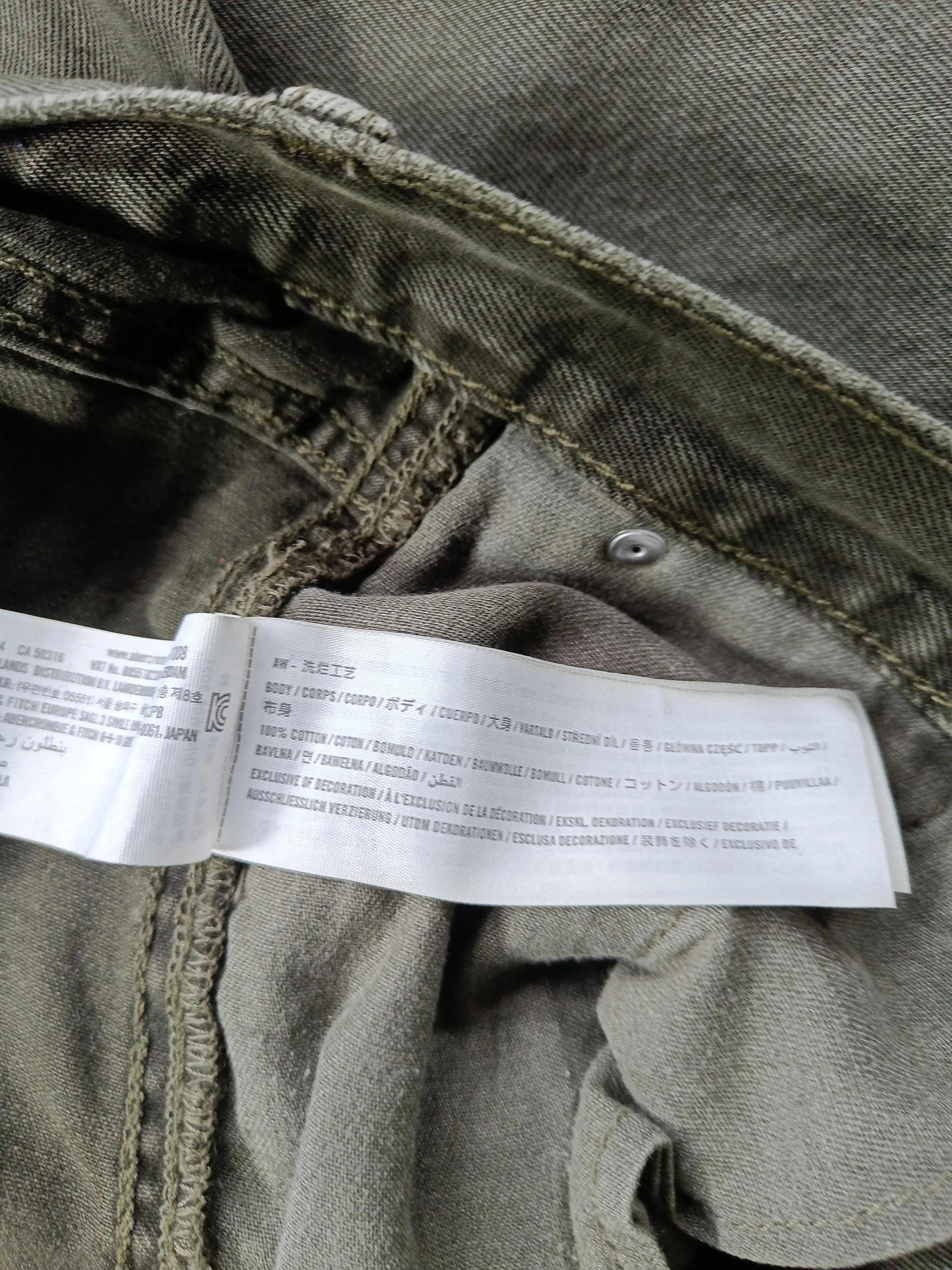 Abercrombie & Fitch Men's Trousers M Green 100% Cotton Straight Chino - Image 8