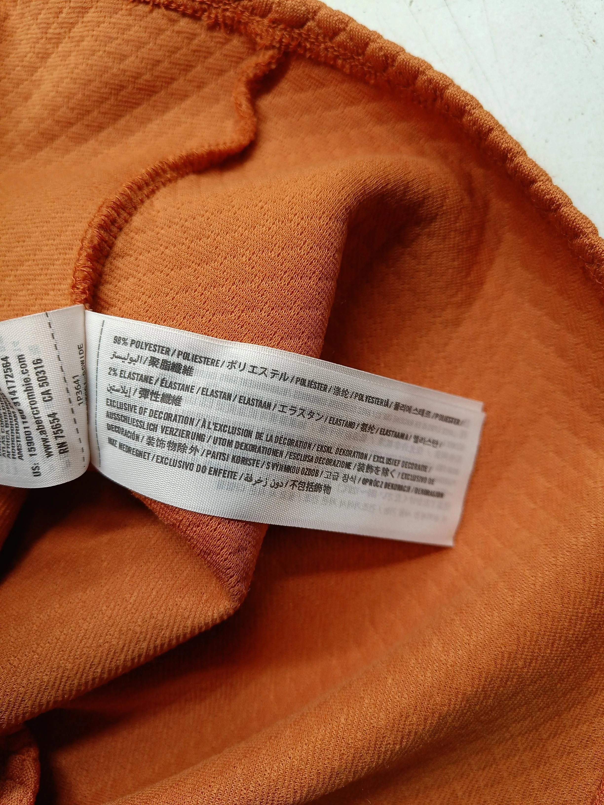 Abercrombie & Fitch Mini Dress XS in Orange - Image 6
