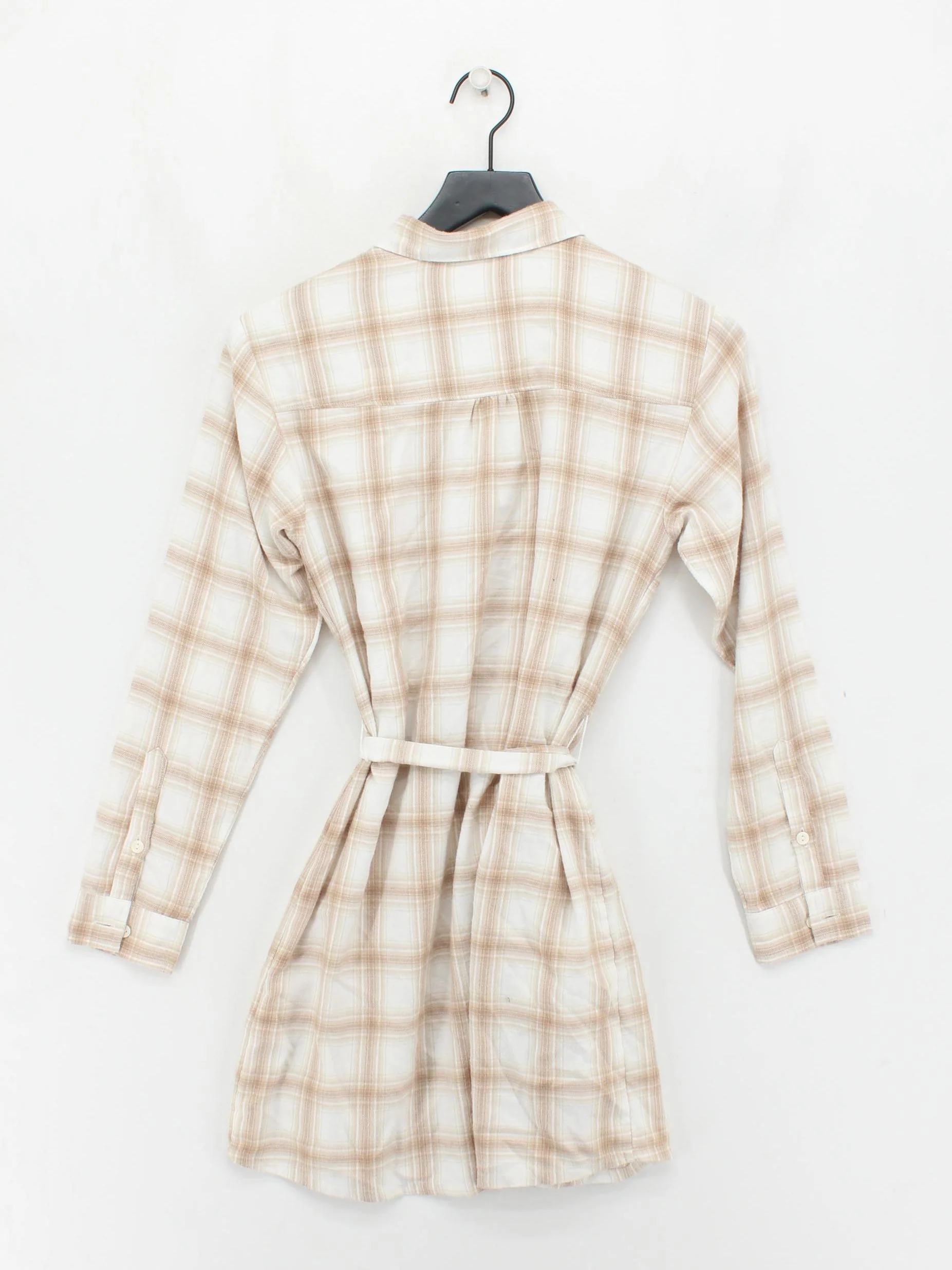 Abercrombie & Fitch Shirt Mini Dress XS in Tan - Image 2