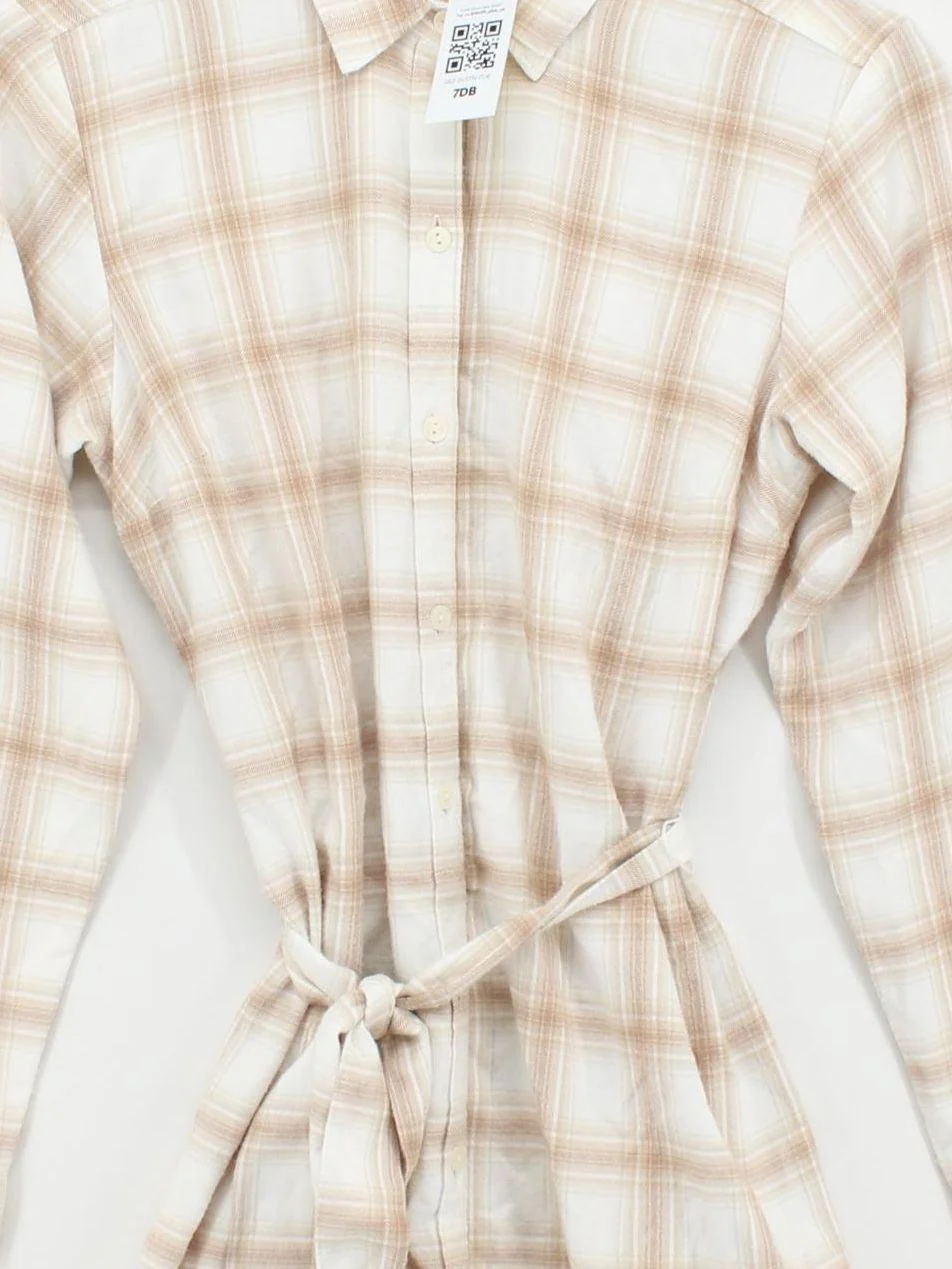 Abercrombie & Fitch Shirt Mini Dress XS in Tan - Image 3