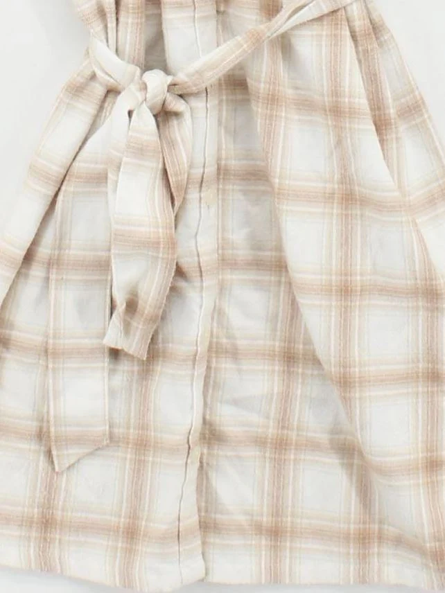 Abercrombie & Fitch Shirt Mini Dress XS in Tan - Image 4