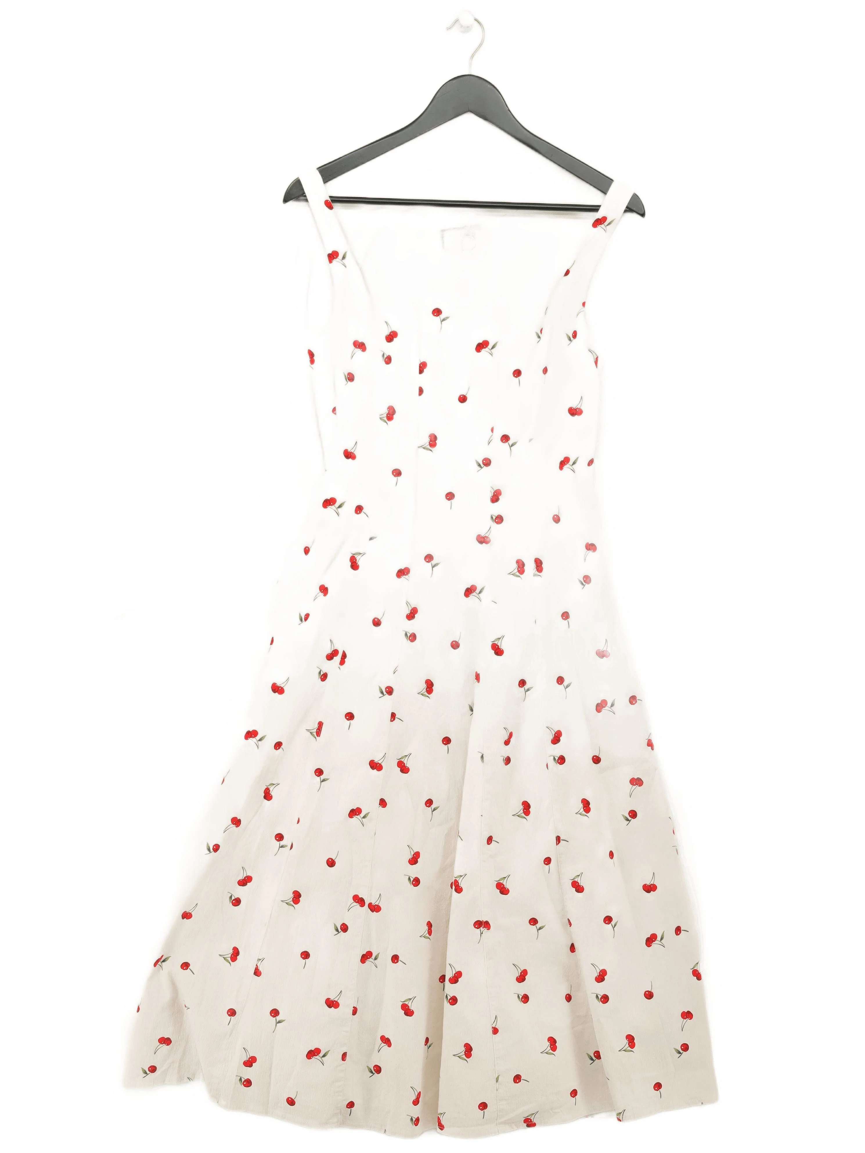 Abercrombie & Fitch Skater Midi Dress M in Cream