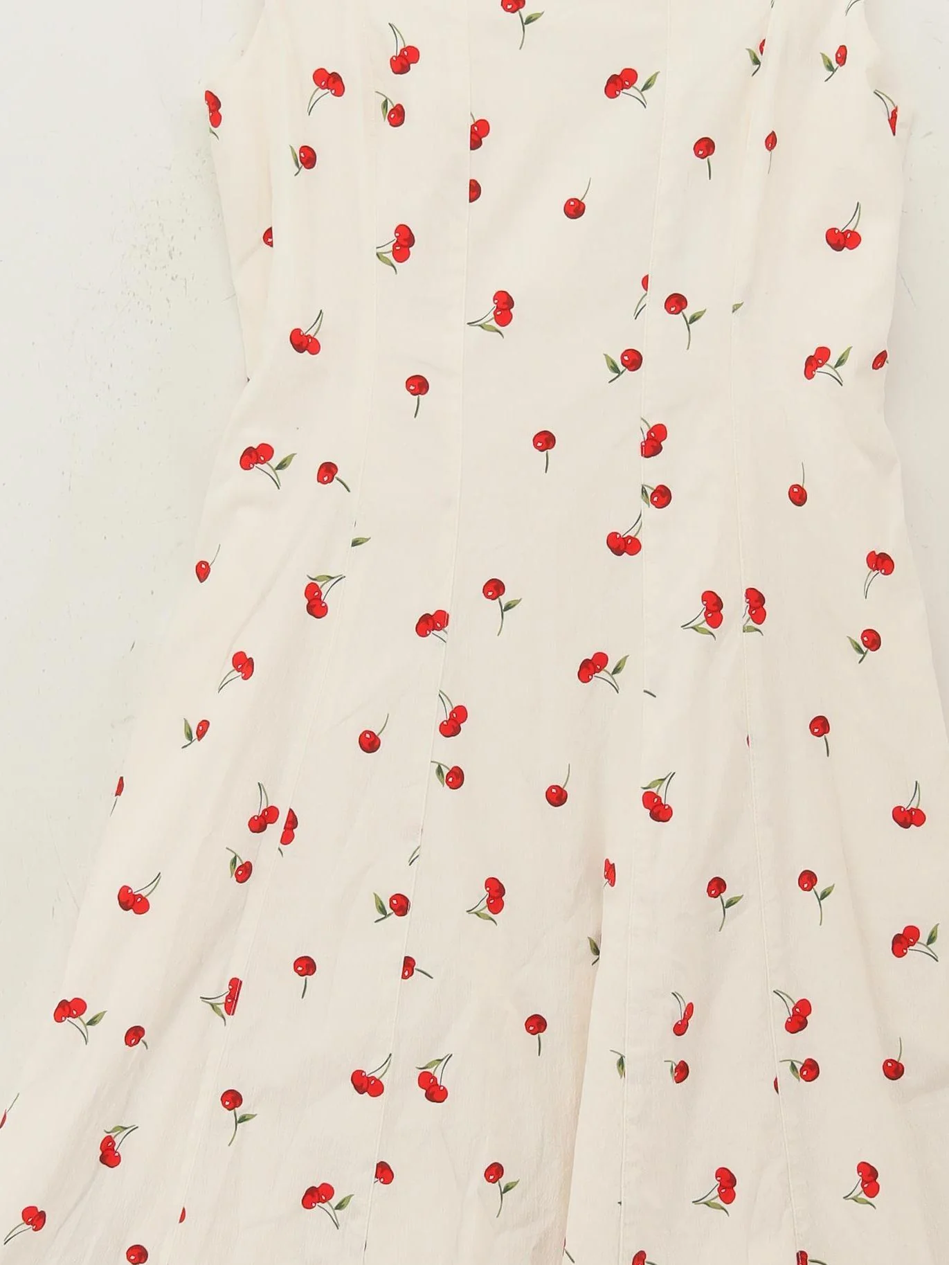 Abercrombie & Fitch Skater Midi Dress M in Cream - Image 3