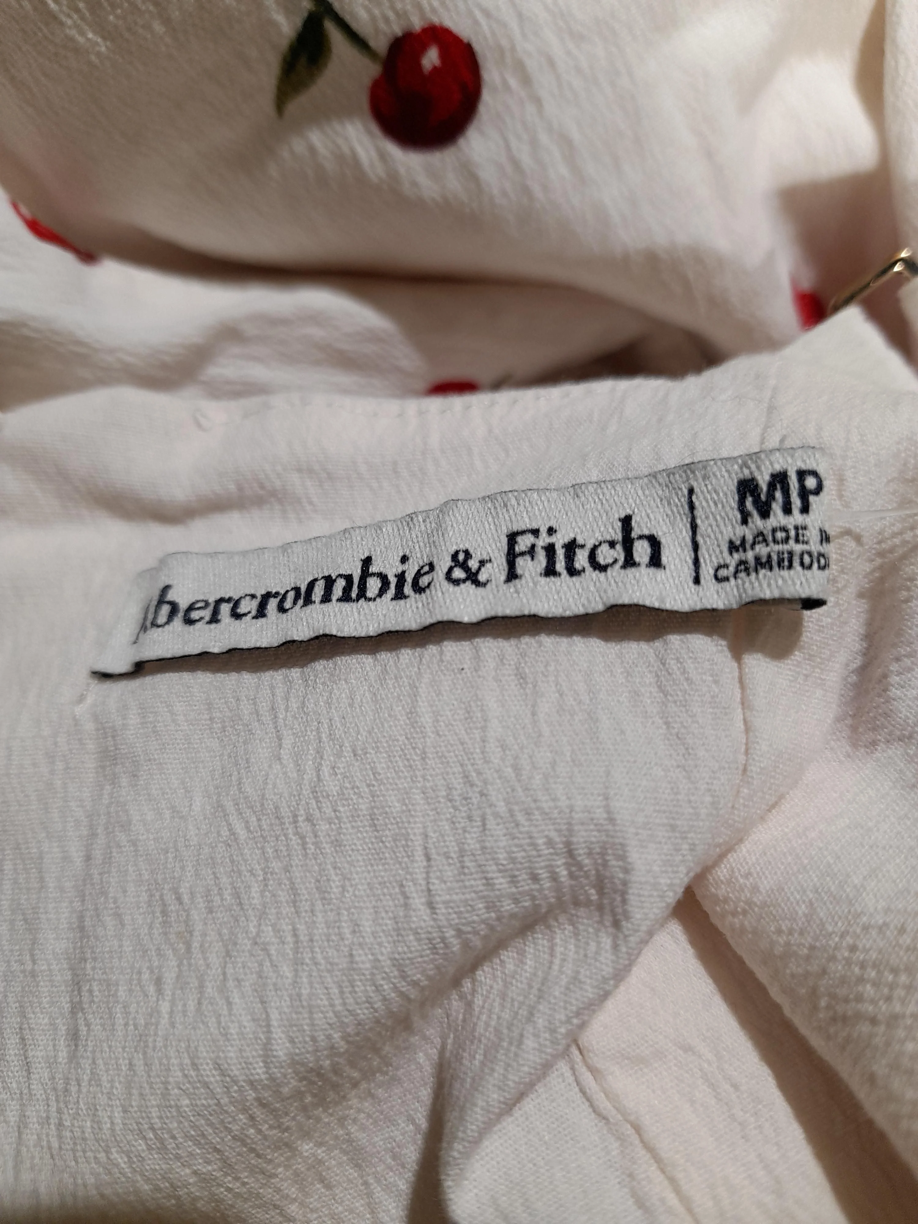 Abercrombie & Fitch Skater Midi Dress M in Cream - Image 5
