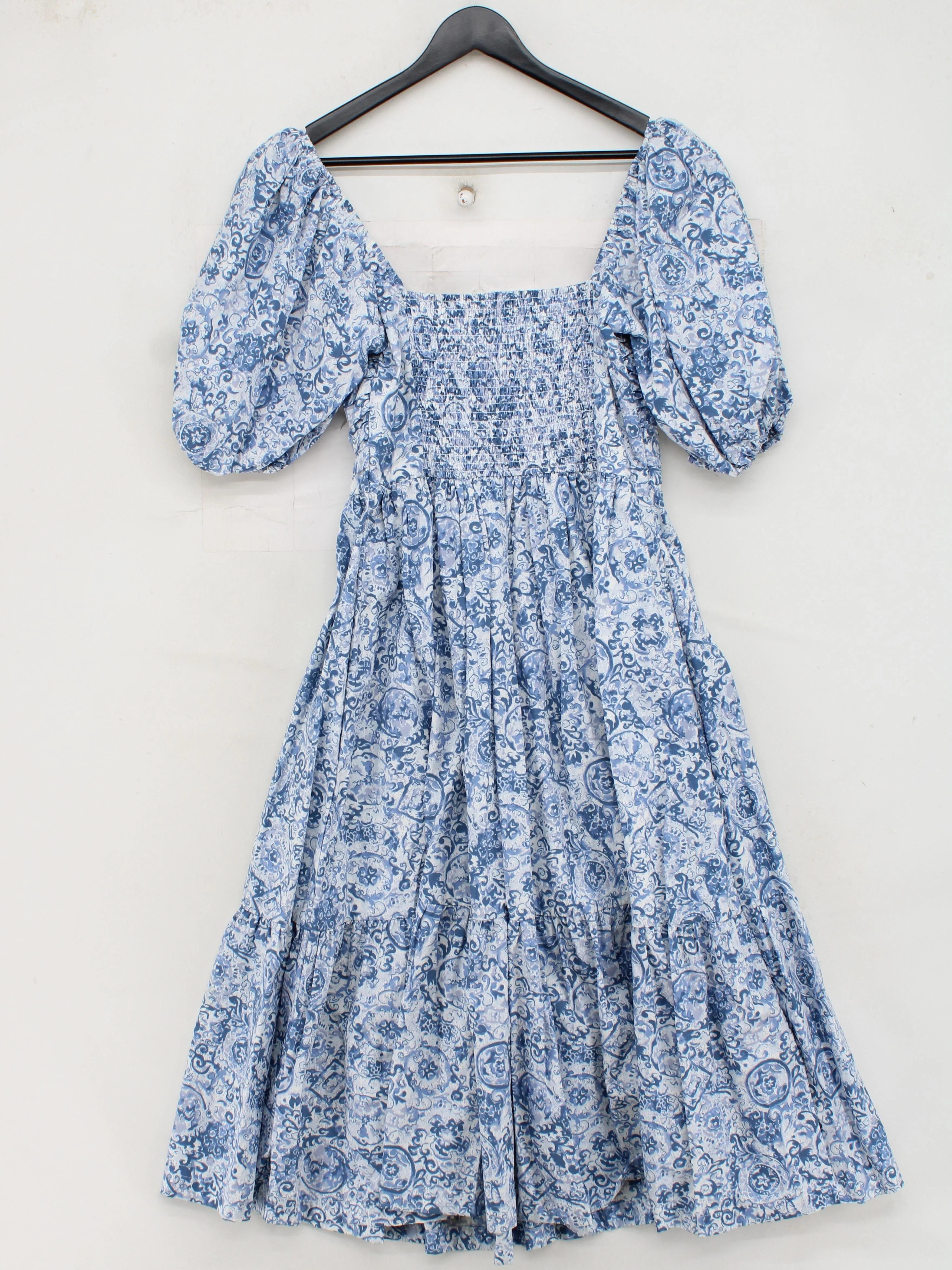 Abercrombie & Fitch Skater Midi Dress UK8 in Blue - Image 2