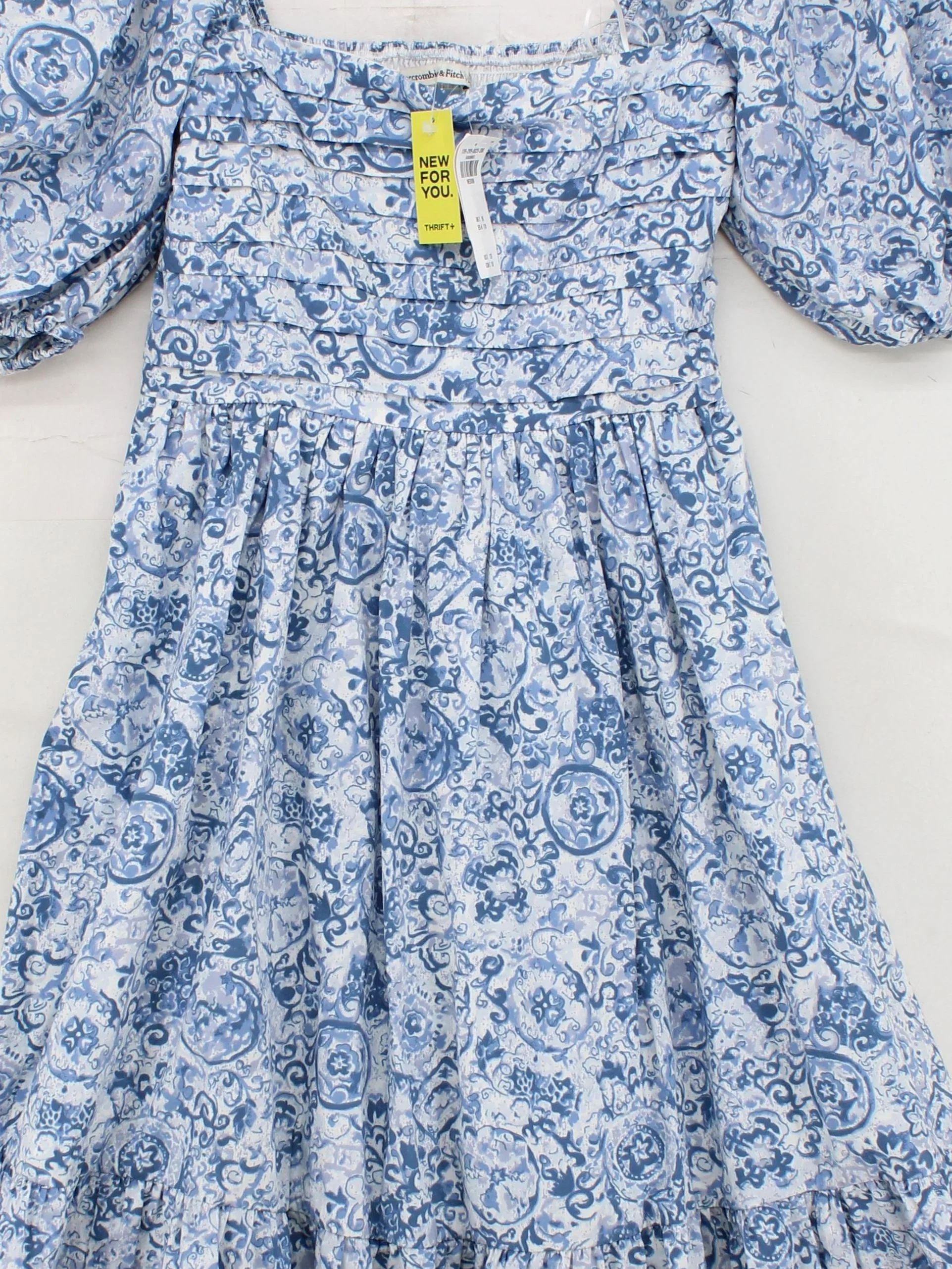 Abercrombie & Fitch Skater Midi Dress UK8 in Blue - Image 3