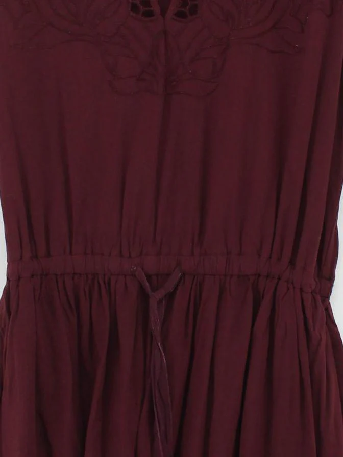 Abercrombie & Fitch Skater Mini Dress UK10 in Red - Image 3