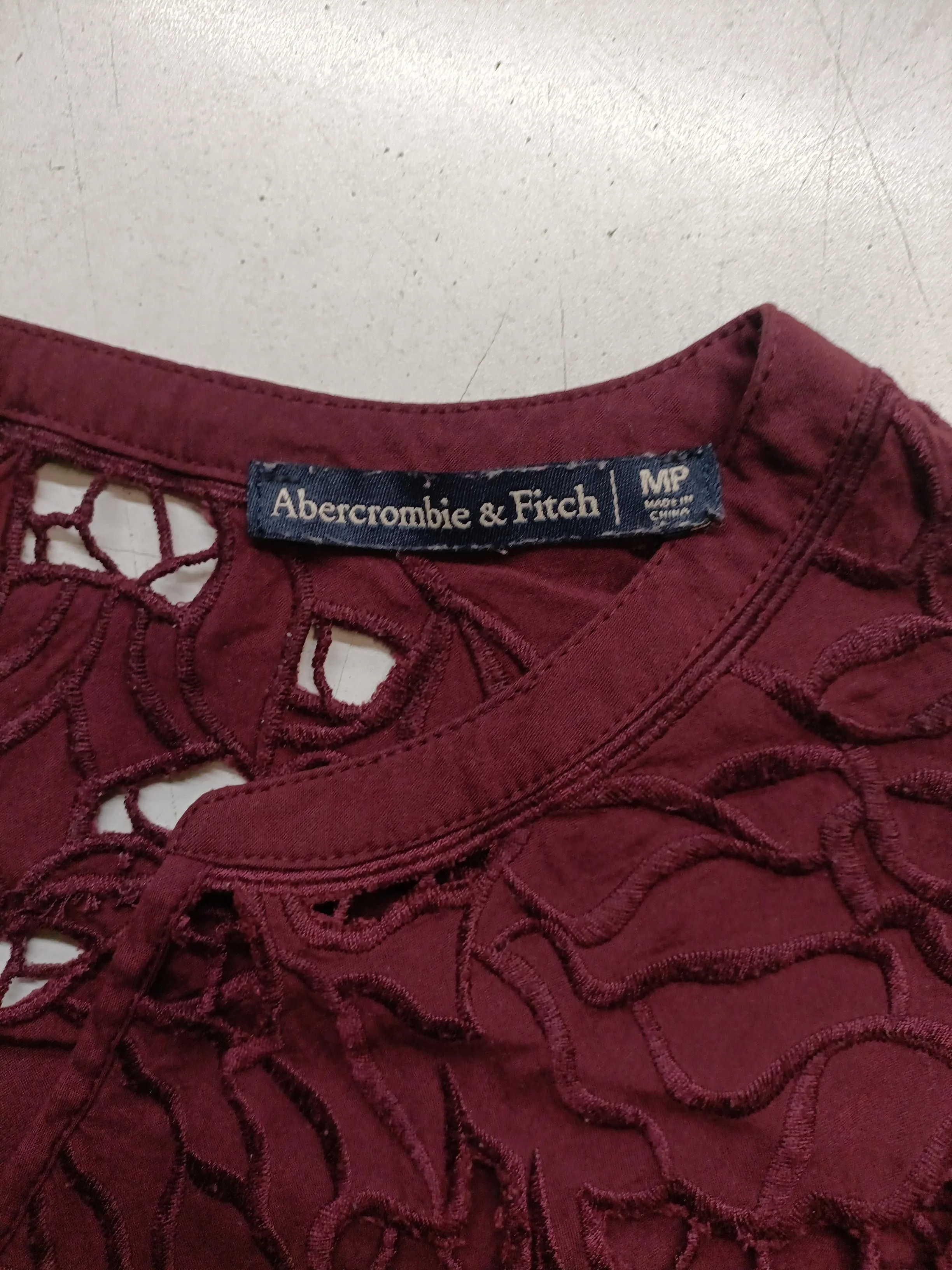 Abercrombie & Fitch Skater Mini Dress UK10 in Red - Image 5