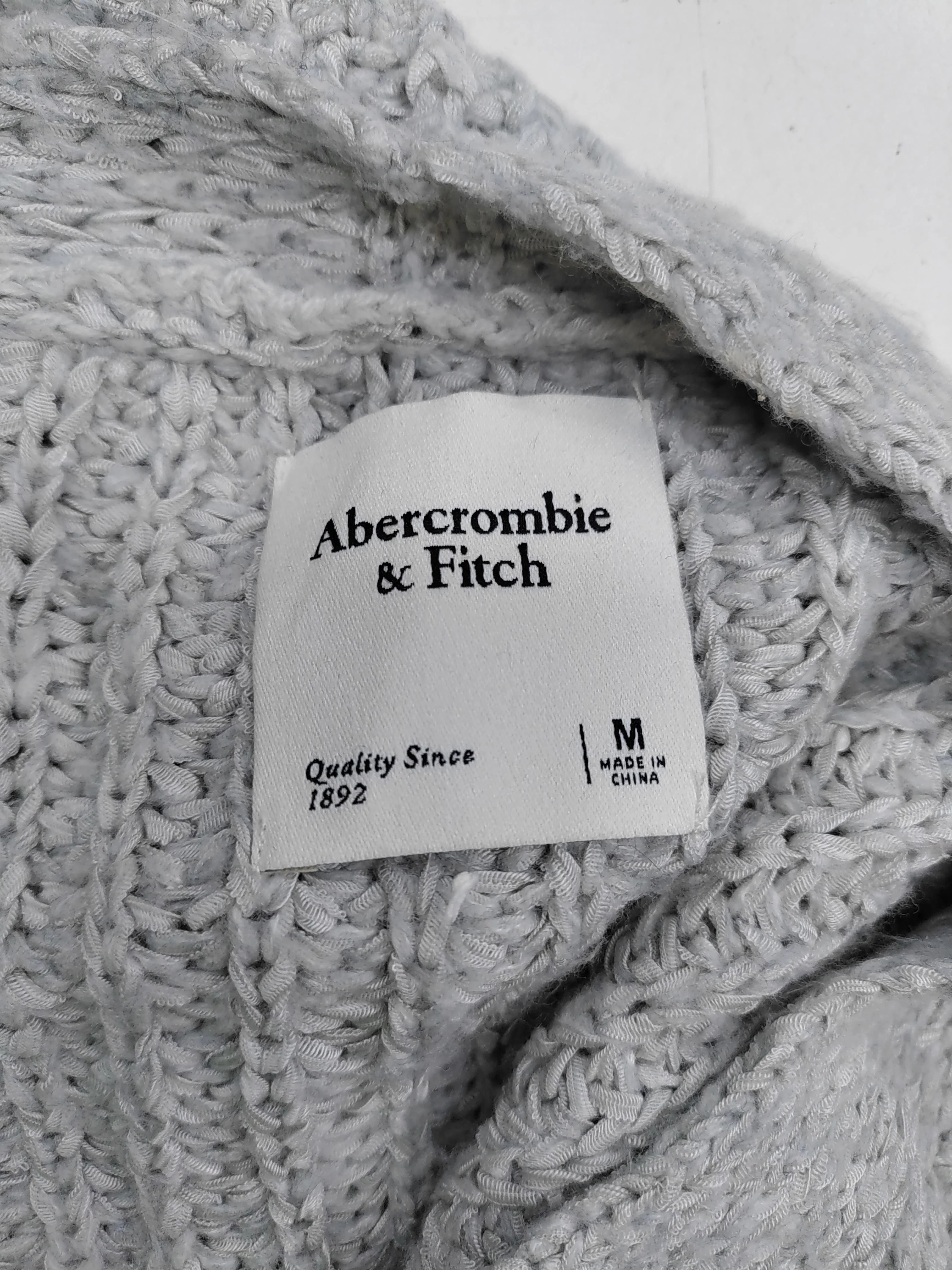 Abercrombie & Fitch Women's Cardigan M Grey 100% Other V-Neck Cardigan - Image 6