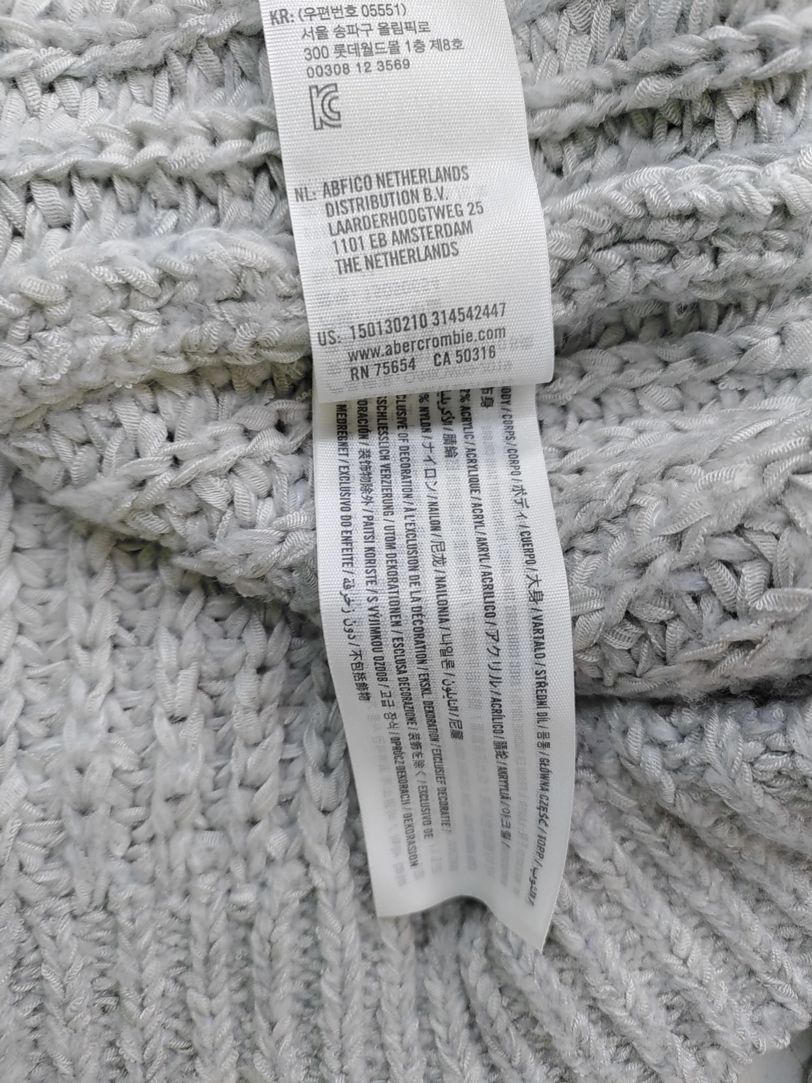 Abercrombie & Fitch Women's Cardigan M Grey 100% Other V-Neck Cardigan - Image 7