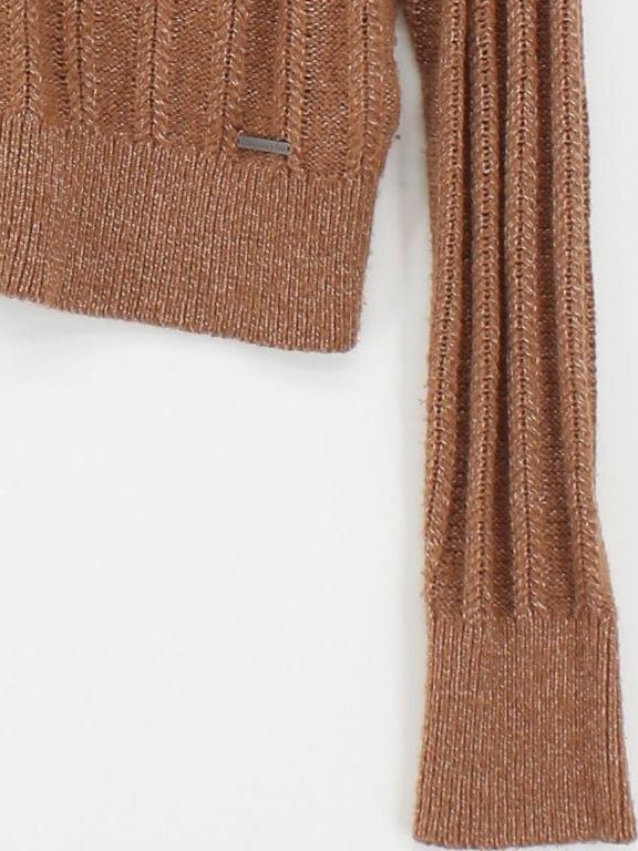 Abercrombie & Fitch Women's Cardigan S Brown Cotton - Image 4