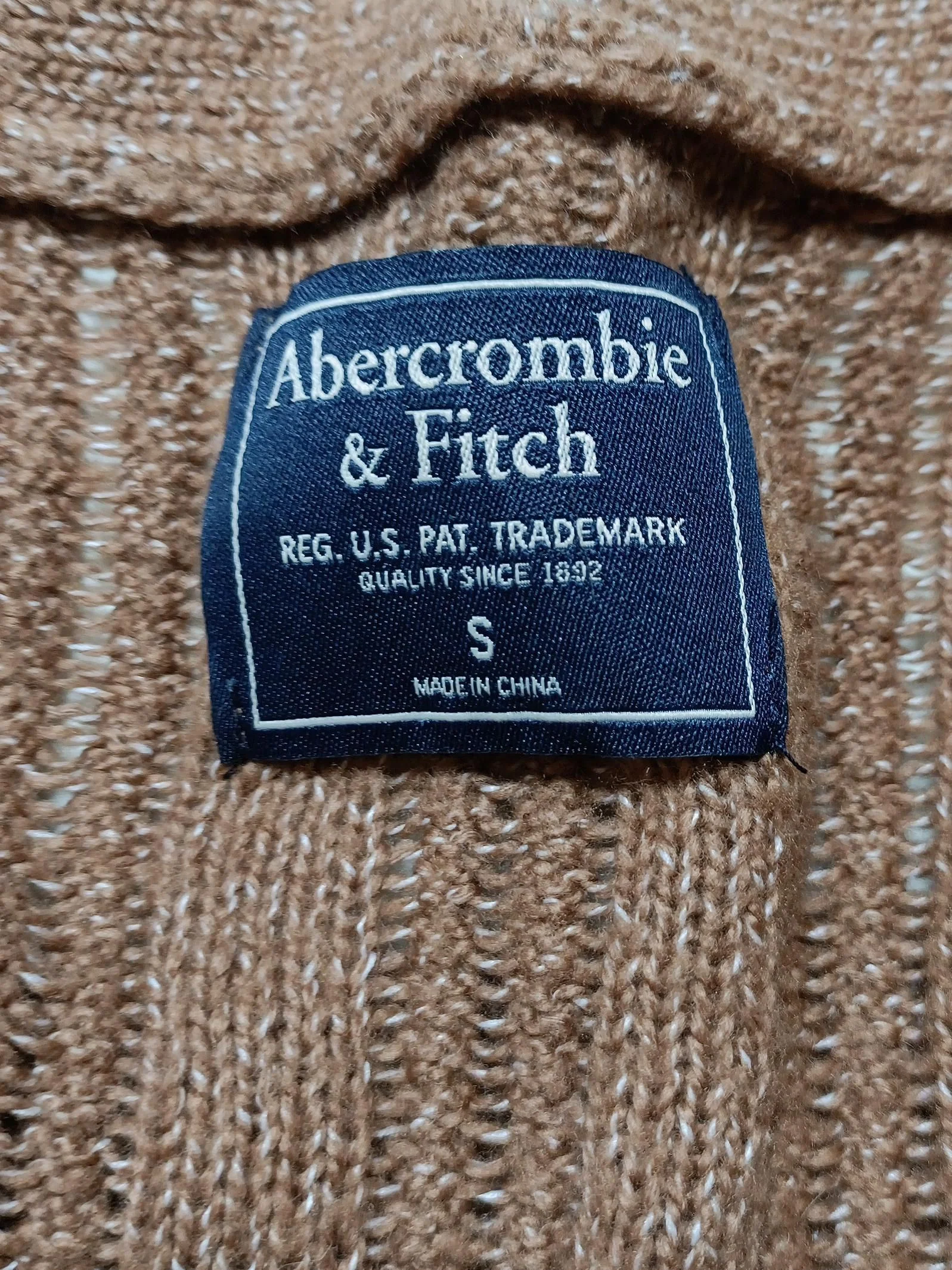 Abercrombie & Fitch Women's Cardigan S Brown Cotton - Image 5