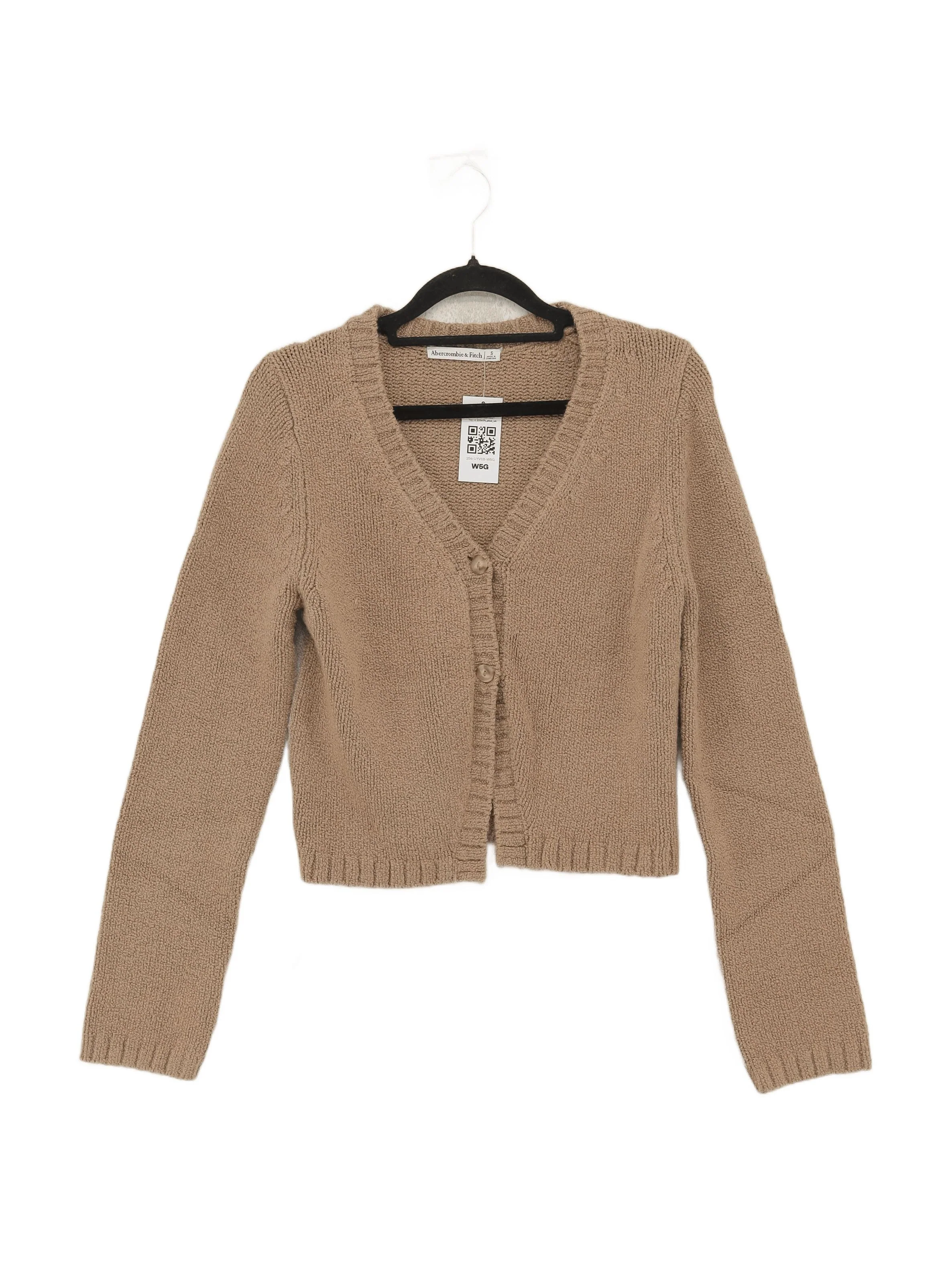 Abercrombie & Fitch Women's Cardigan S Tan Acrylic