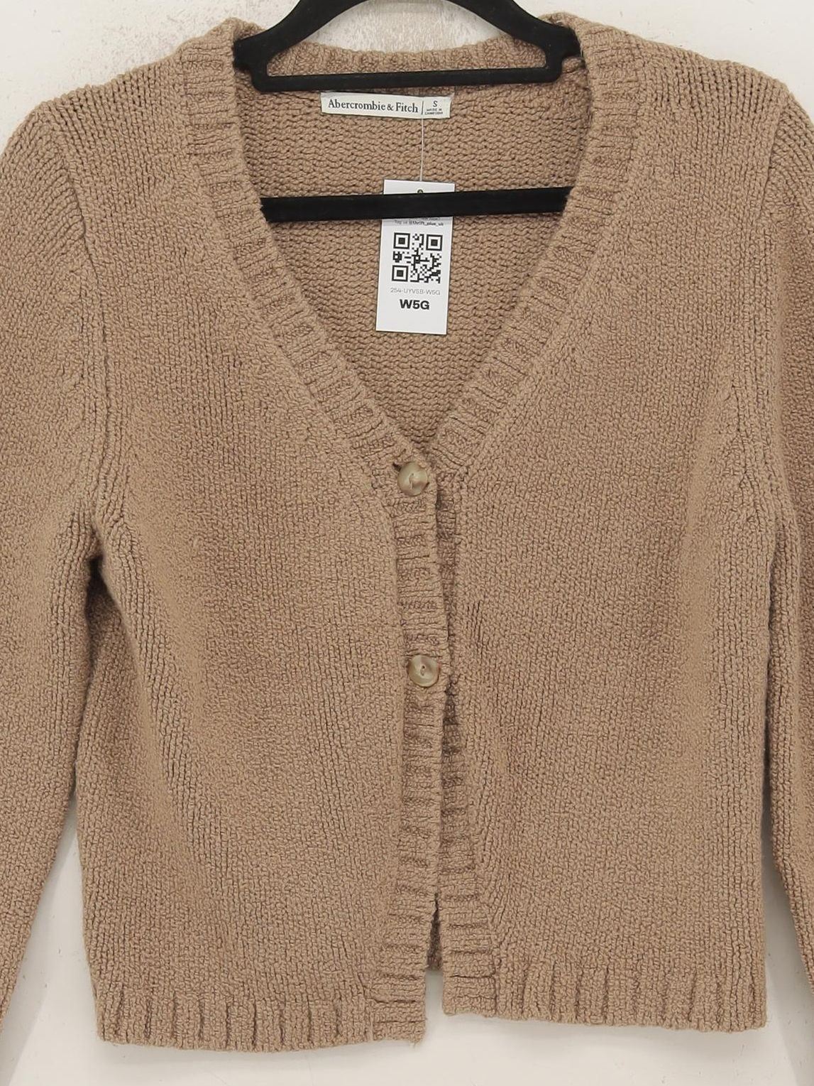 Abercrombie & Fitch Women's Cardigan S Tan Acrylic - Image 3