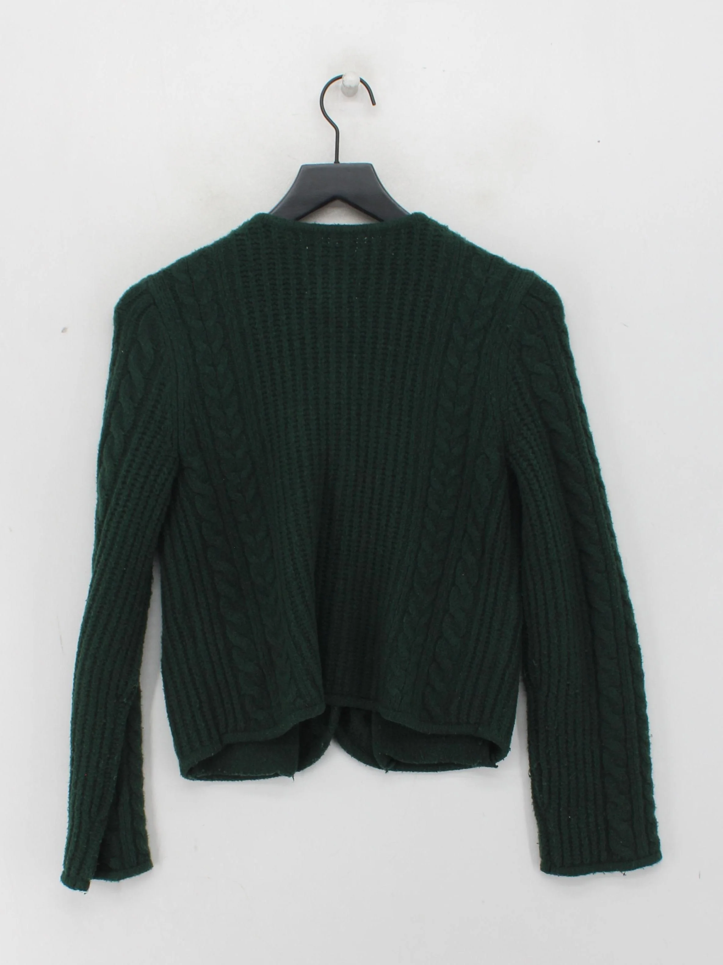 Abercrombie & Fitch Women's Cardigan XS Green Polyester - Image 2