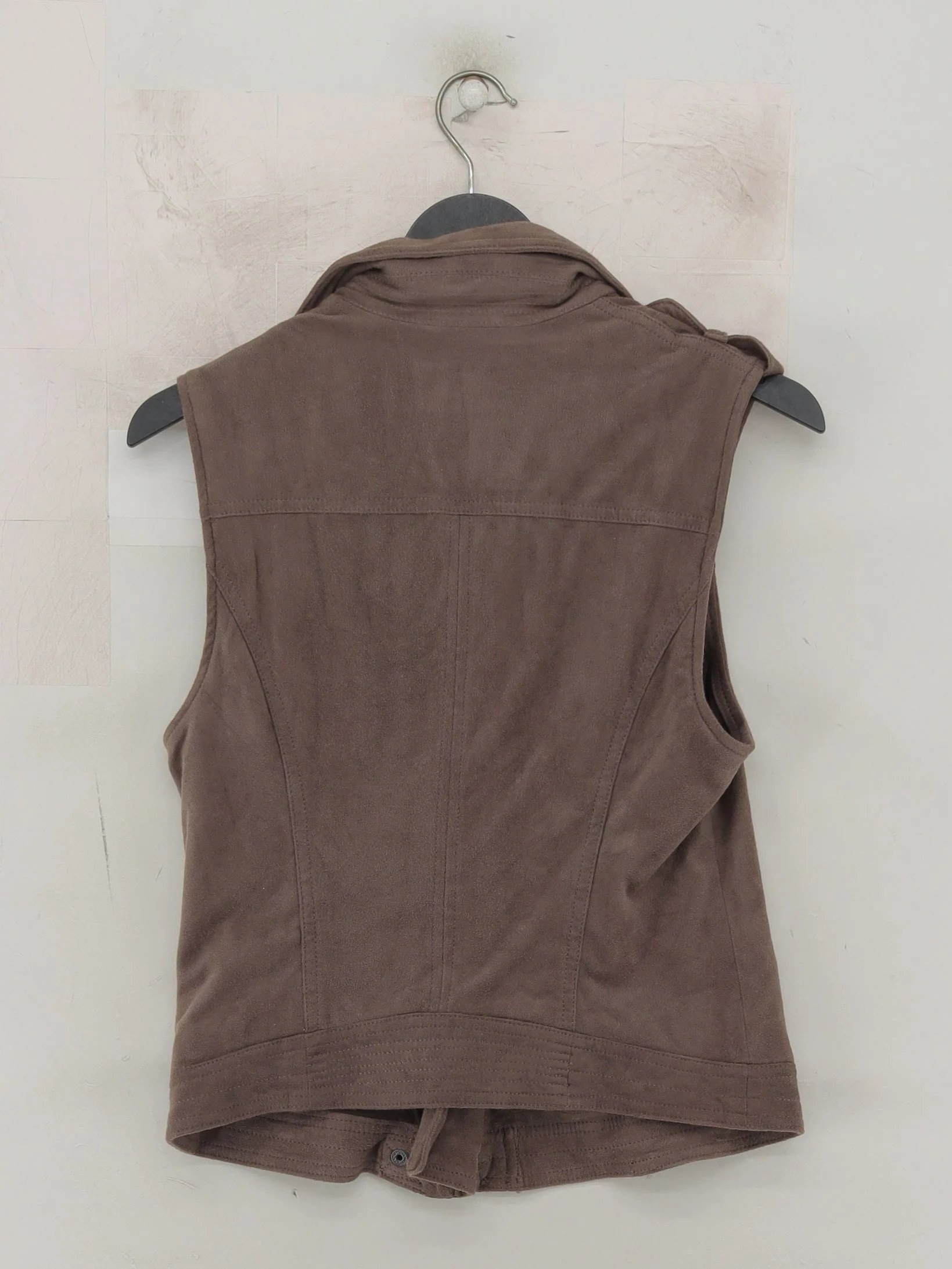Abercrombie & Fitch Women's Coat S Brown Polyester with Elastane Overcoat - Image 2