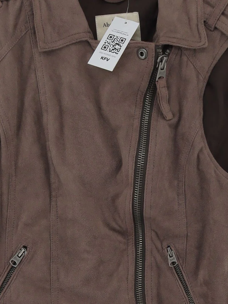 Abercrombie & Fitch Women's Coat S Brown Polyester with Elastane Overcoat - Image 3
