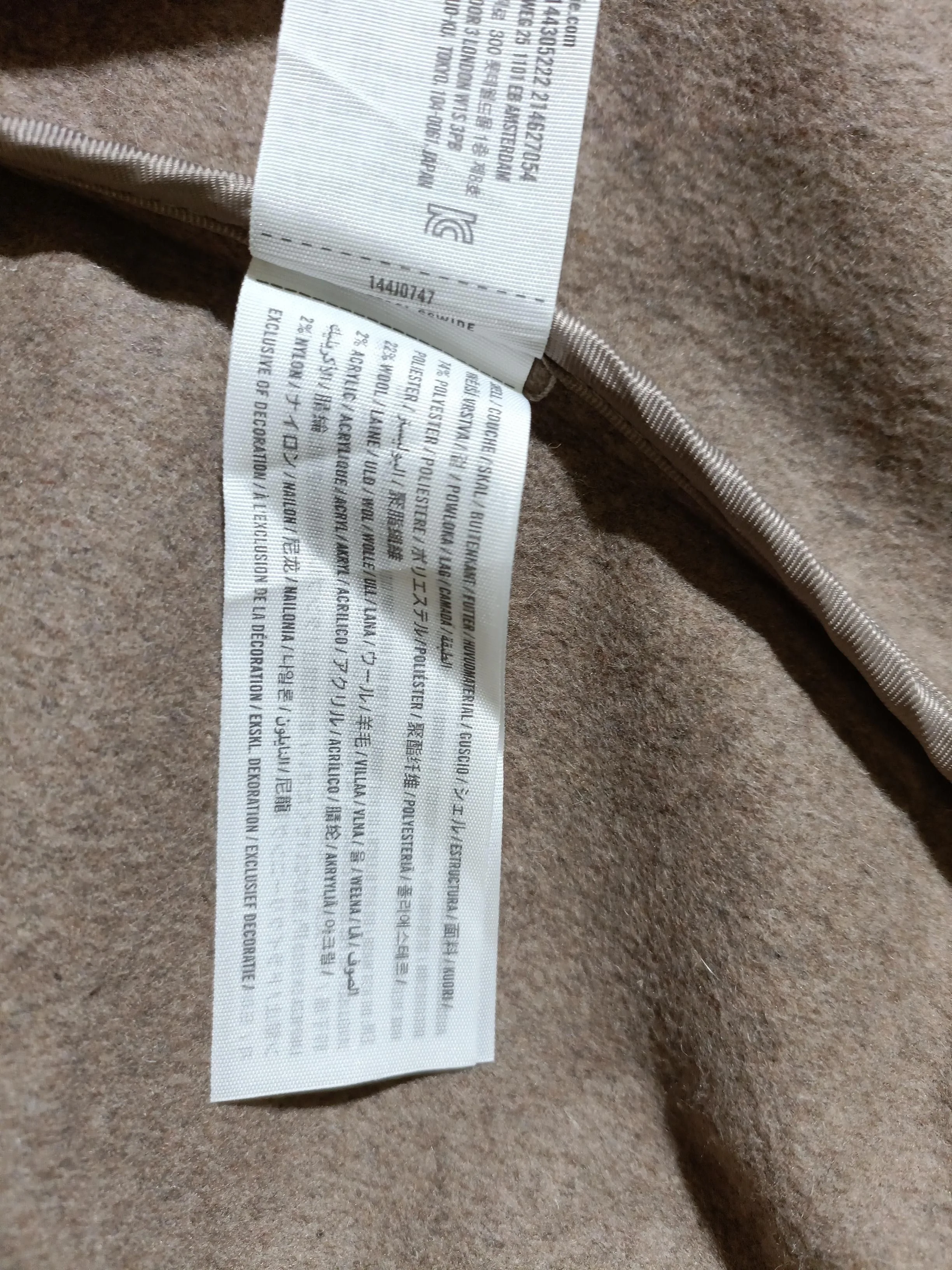 Abercrombie & Fitch Women's Coat XS Brown Wool - Image 6