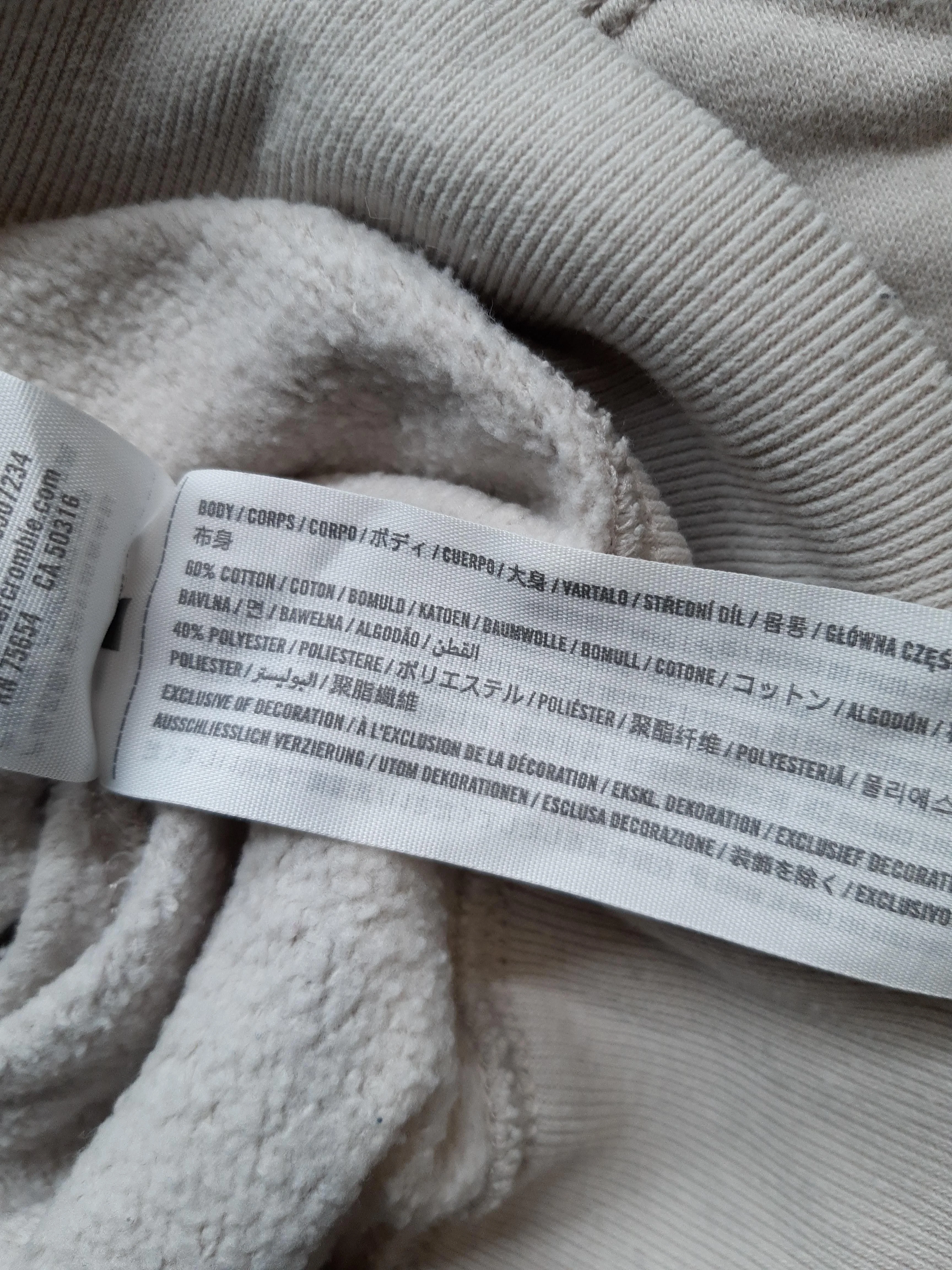 Abercrombie & Fitch Women's Hoodie L Cream Cotton with Polyester Pullover - Image 7