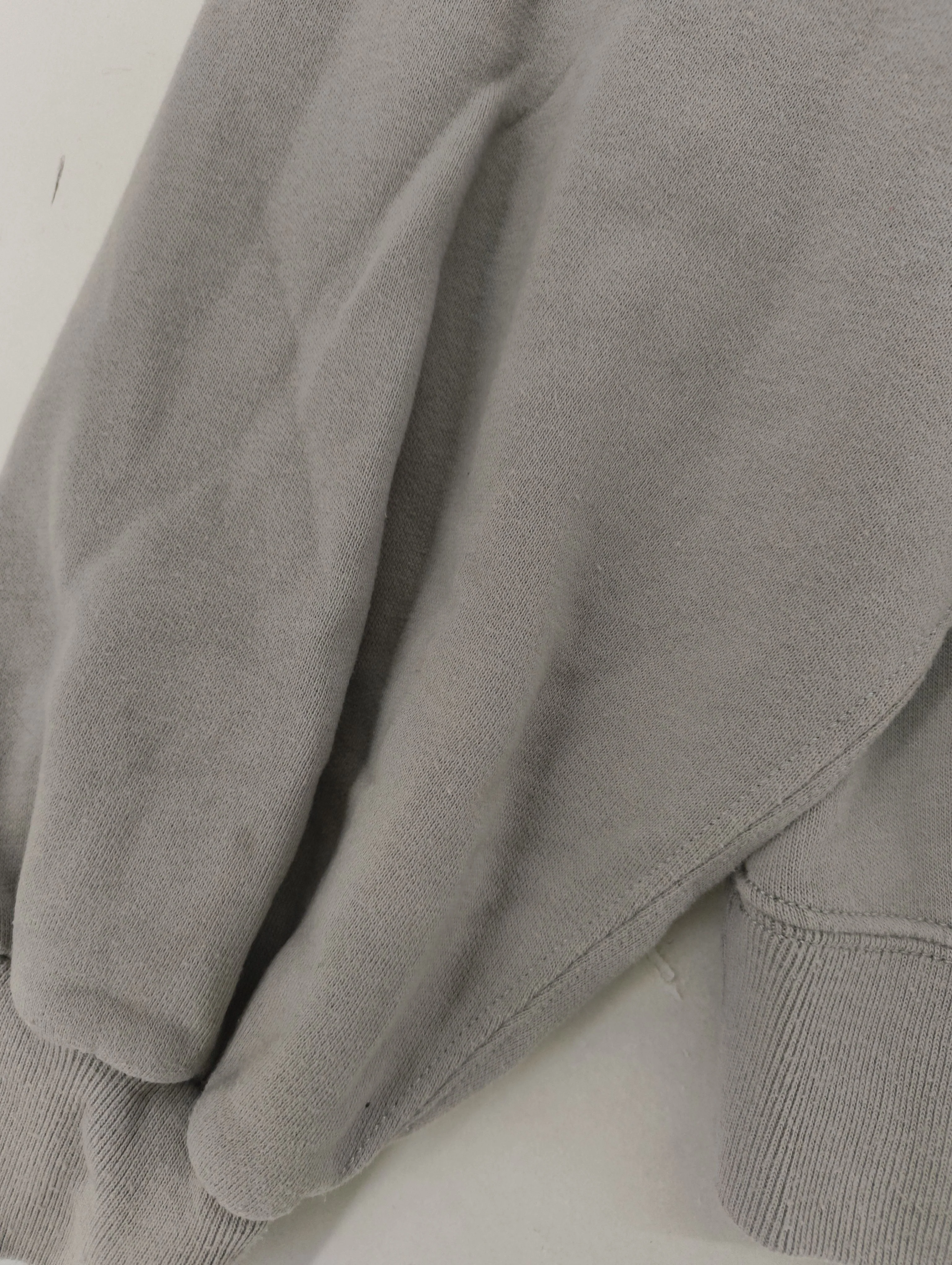 Abercrombie & Fitch Women's Hoodie L Grey Graphic Cotton with Polyester Pullover - Image 5