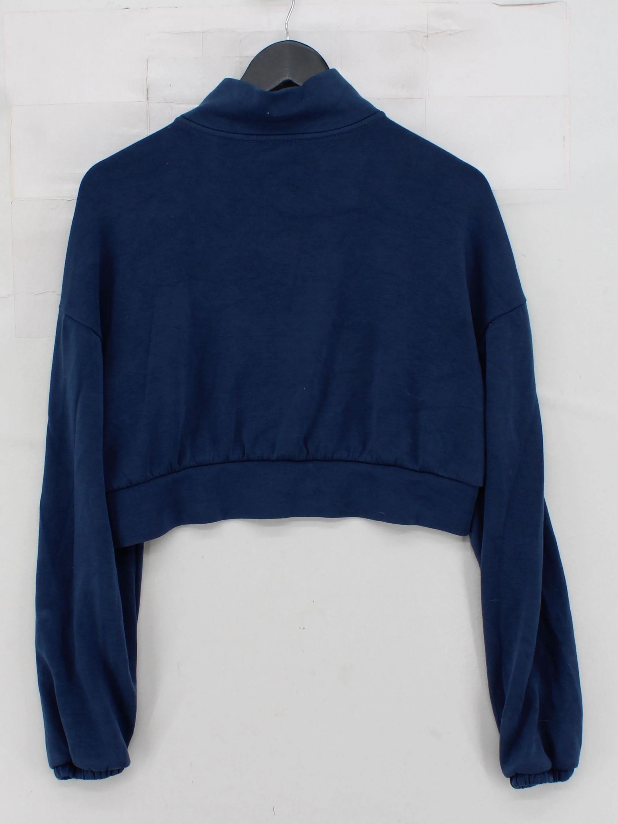 Abercrombie & Fitch Women's Hoodie M Blue Viscose with Polyester Pullover - Image 2