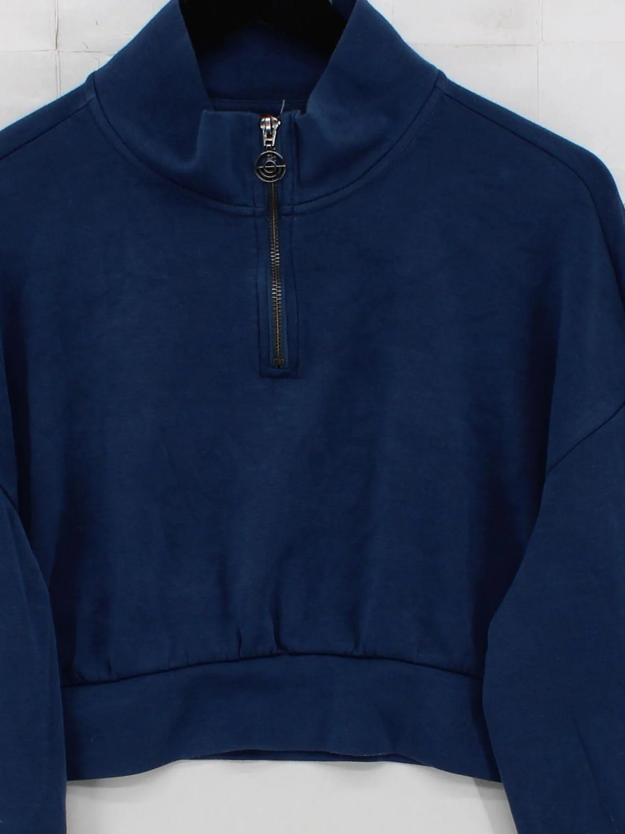 Abercrombie & Fitch Women's Hoodie M Blue Viscose with Polyester Pullover - Image 3