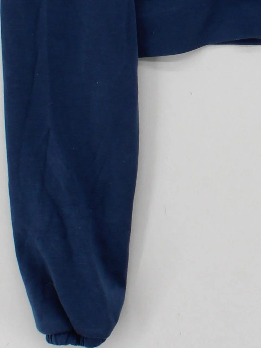 Abercrombie & Fitch Women's Hoodie M Blue Viscose with Polyester Pullover - Image 4