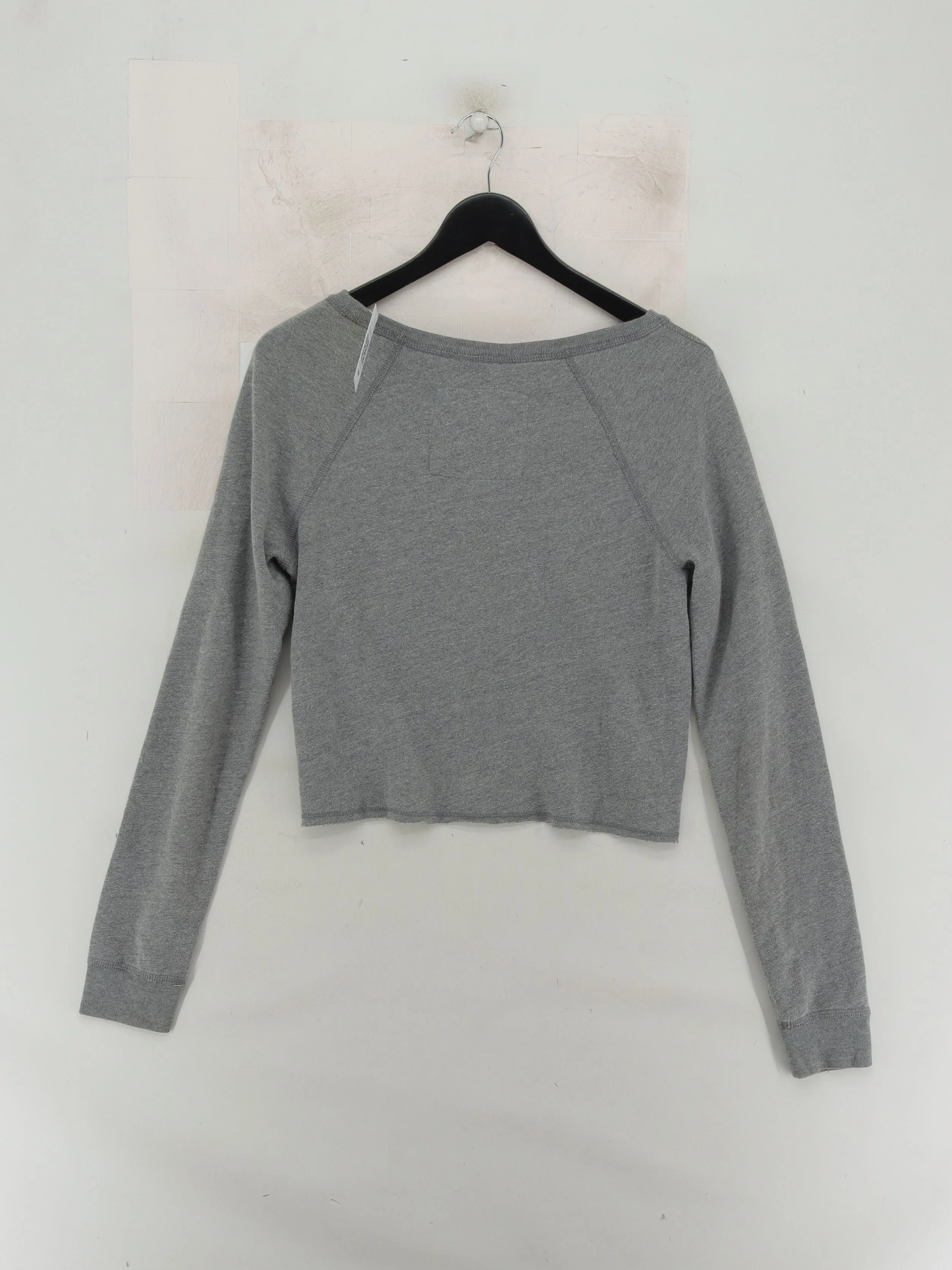 Abercrombie & Fitch Women's Hoodie M Grey Cotton with Polyester Pullover - Image 2
