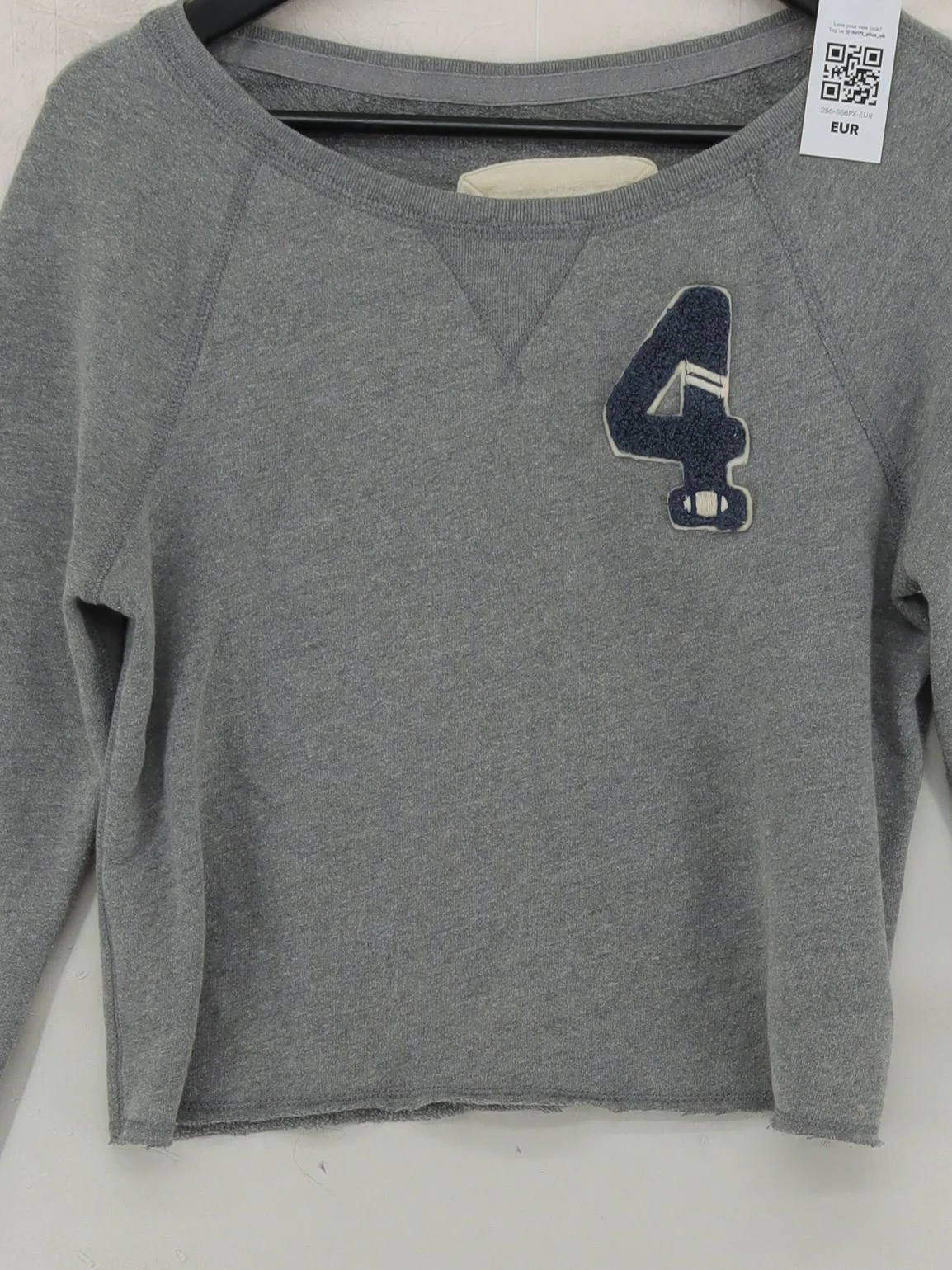 Abercrombie & Fitch Women's Hoodie M Grey Cotton with Polyester Pullover - Image 3