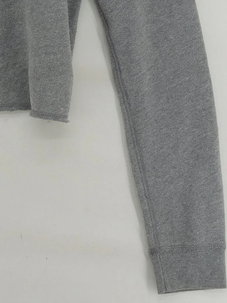 Abercrombie & Fitch Women's Hoodie M Grey Cotton with Polyester Pullover - Image 4