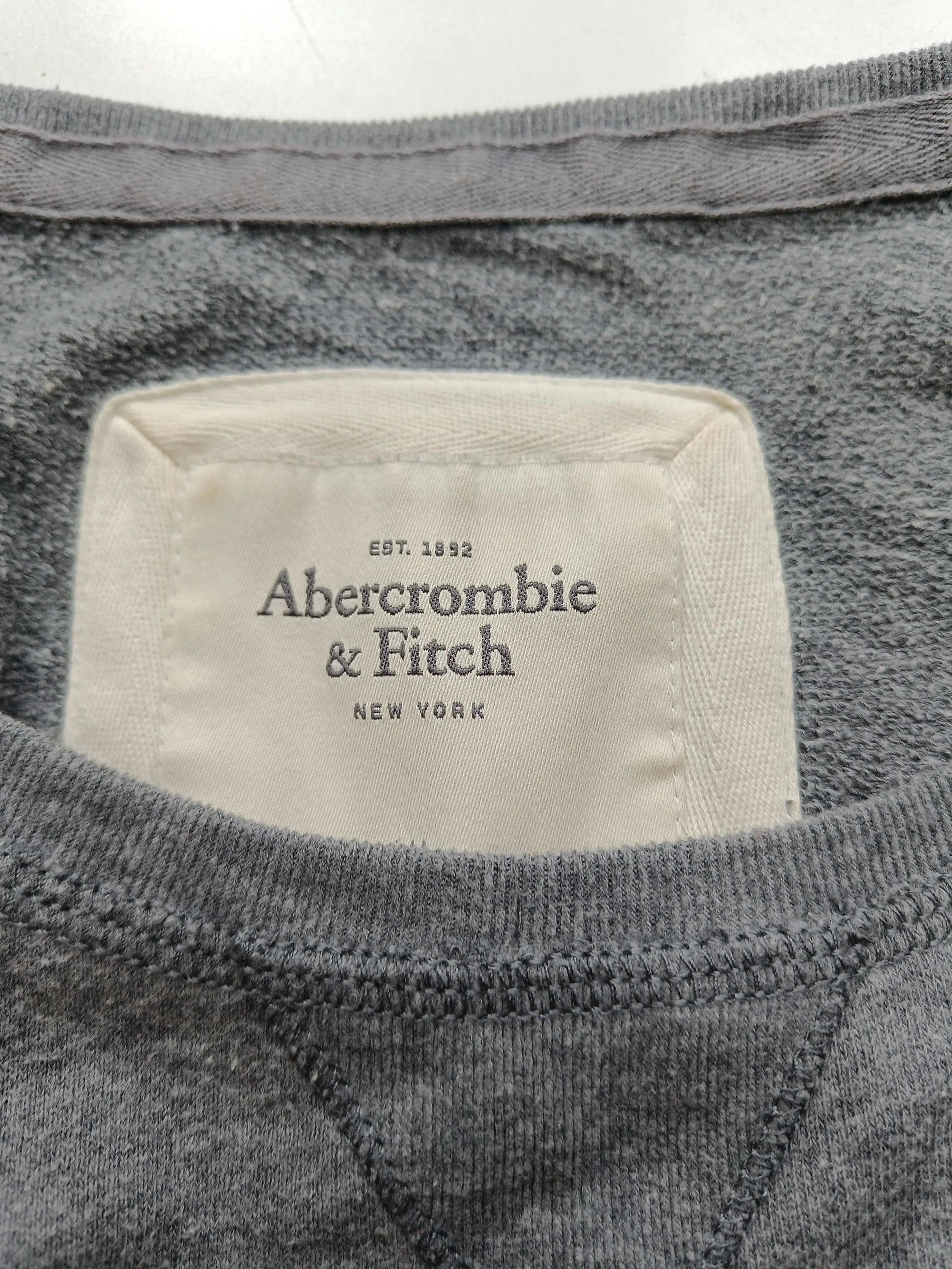 Abercrombie & Fitch Women's Hoodie M Grey Cotton with Polyester Pullover - Image 6
