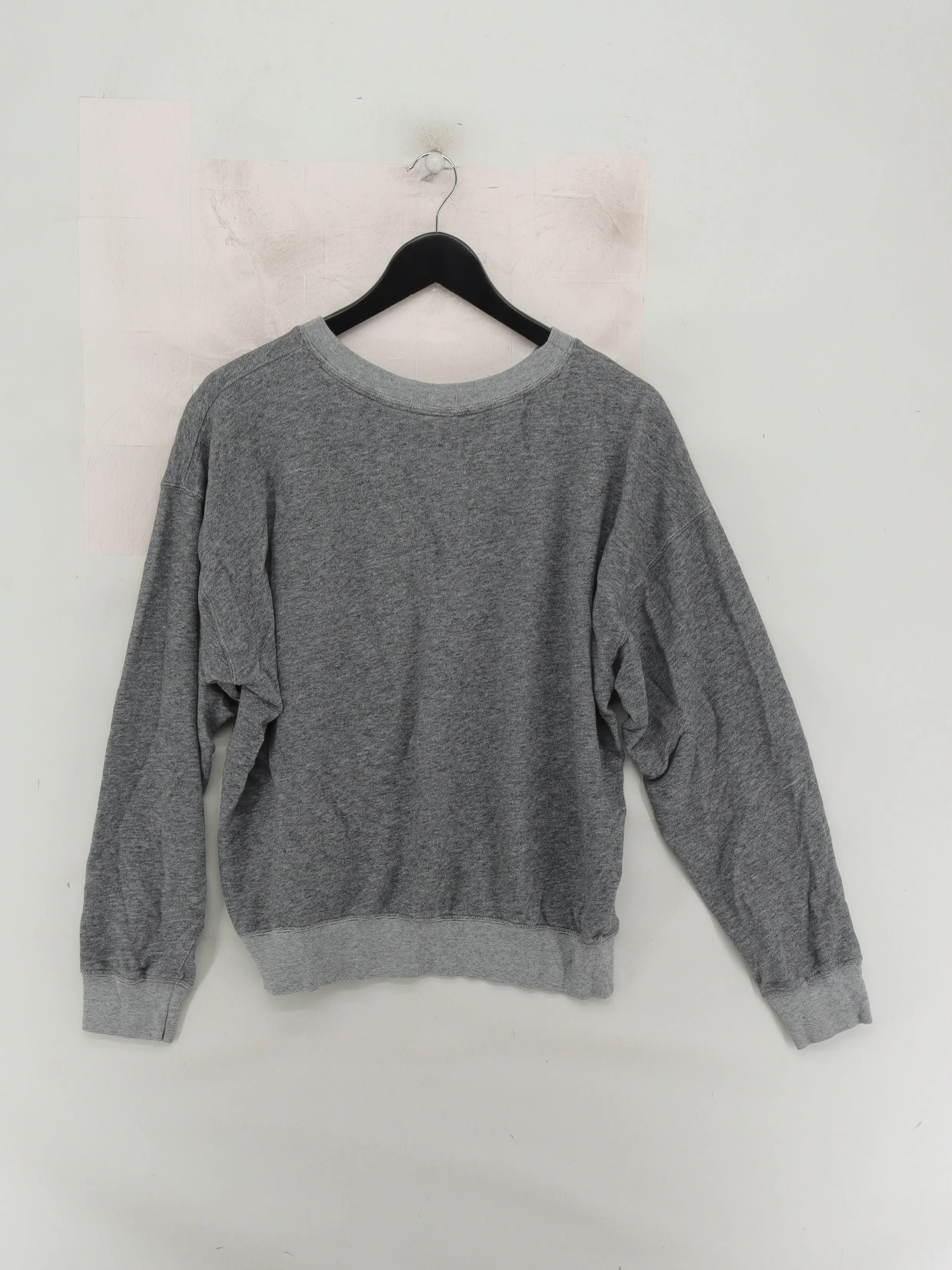 Abercrombie & Fitch Women's Hoodie M Grey Graphic Cotton with Polyester Pullover - Image 2