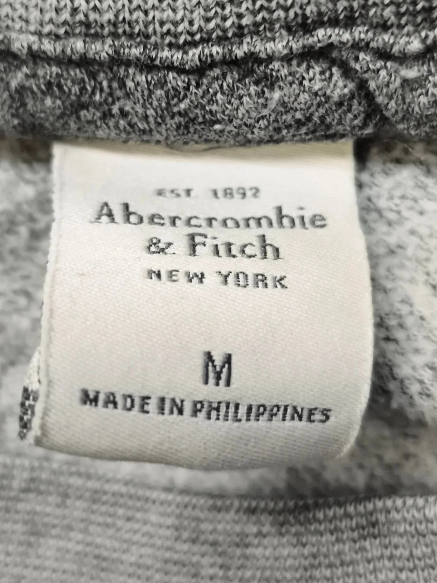 Abercrombie & Fitch Women's Hoodie M Grey Graphic Cotton with Polyester Pullover - Image 5