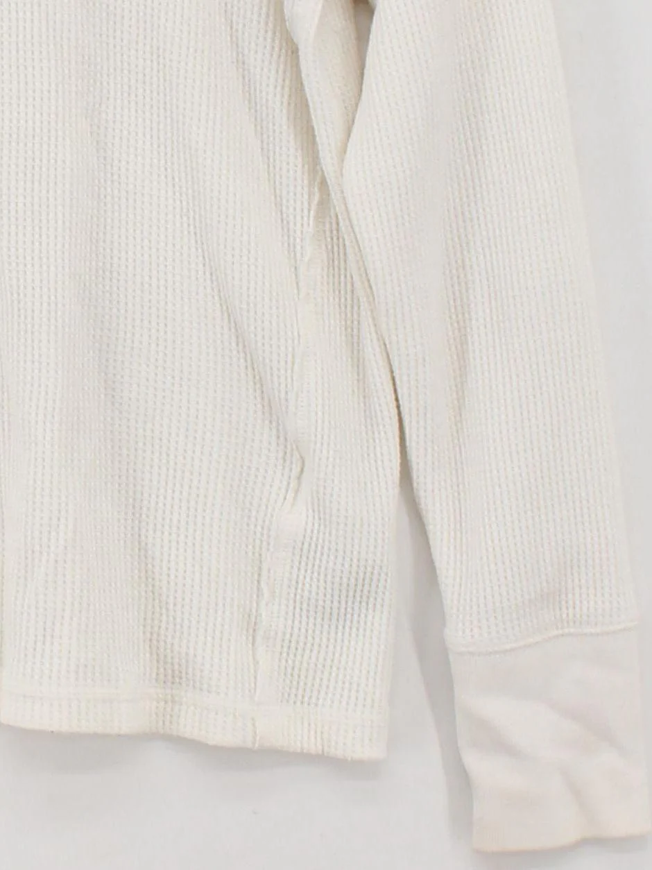 Abercrombie & Fitch Women's Hoodie M White Cotton with Polyester Pullover - Image 4