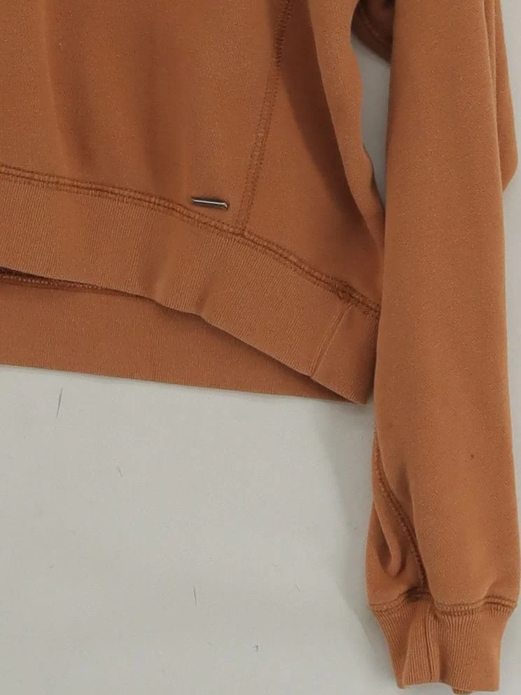 Abercrombie & Fitch Women's Hoodie S Brown 100% Cotton Pullover - Image 4