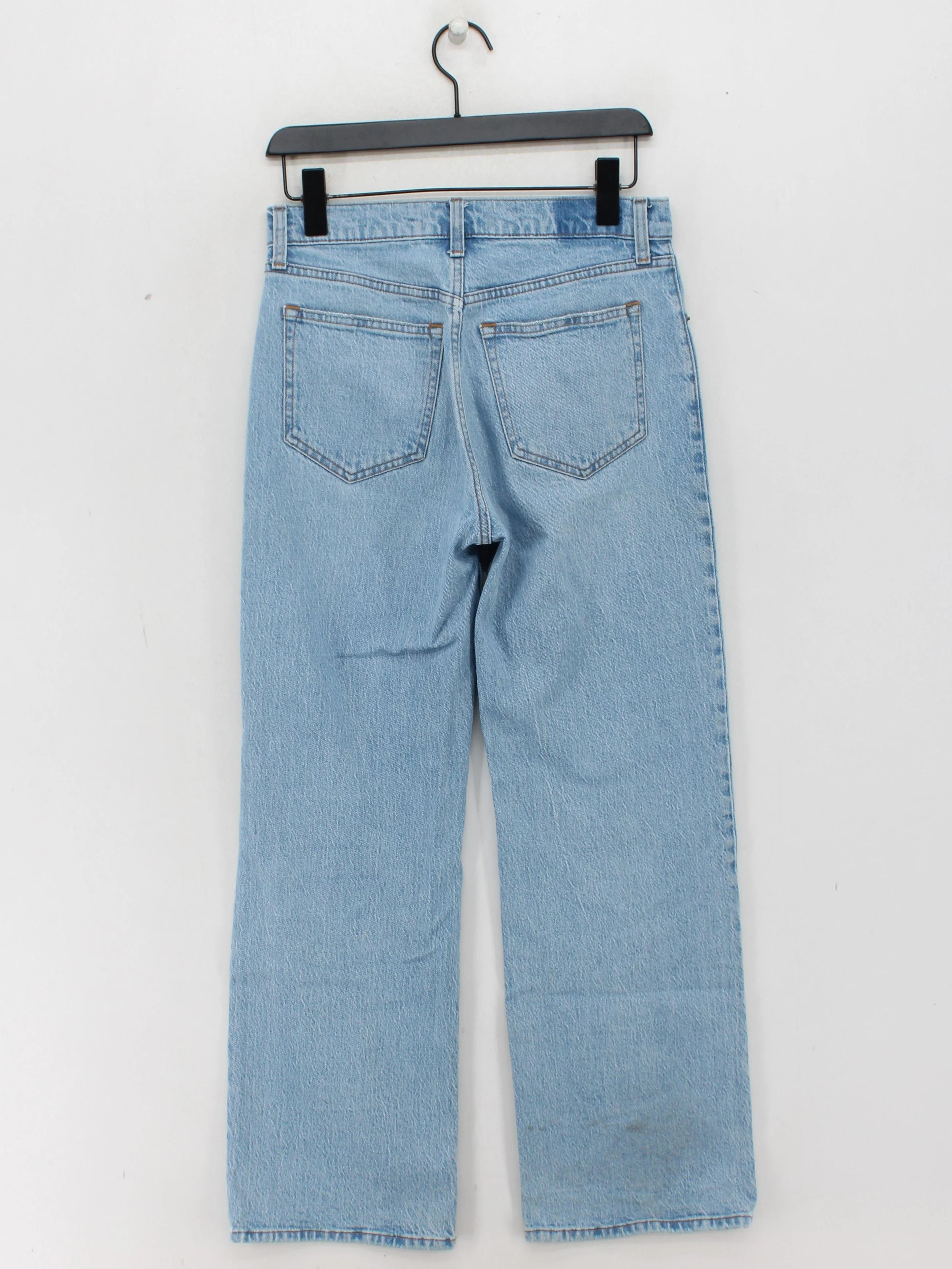 Abercrombie & Fitch Women's Jeans S Blue Cotton with Elastane Wide-Leg - Image 2