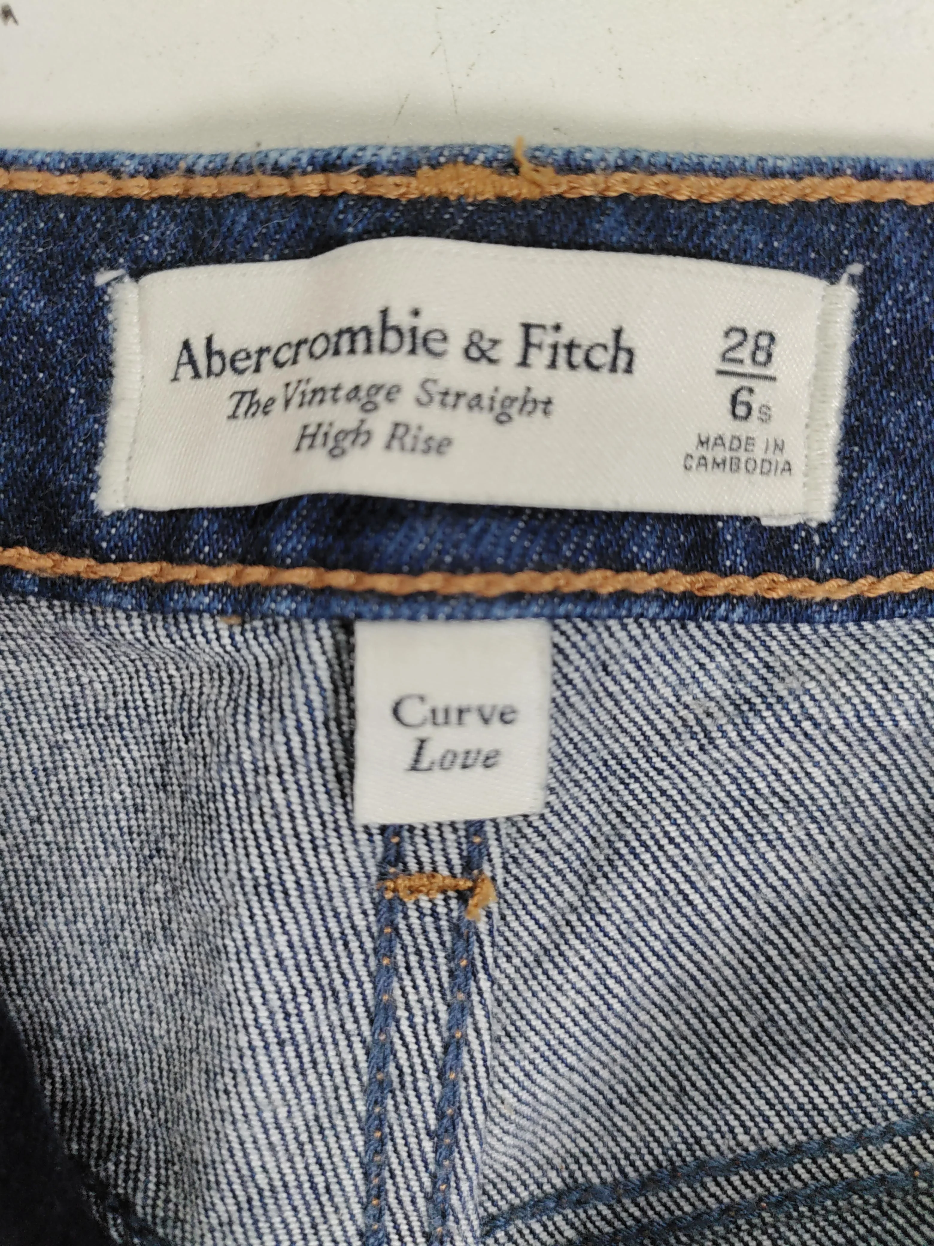 Abercrombie & Fitch Women's Jeans UK 10 Blue 100% Cotton Straight - Image 5
