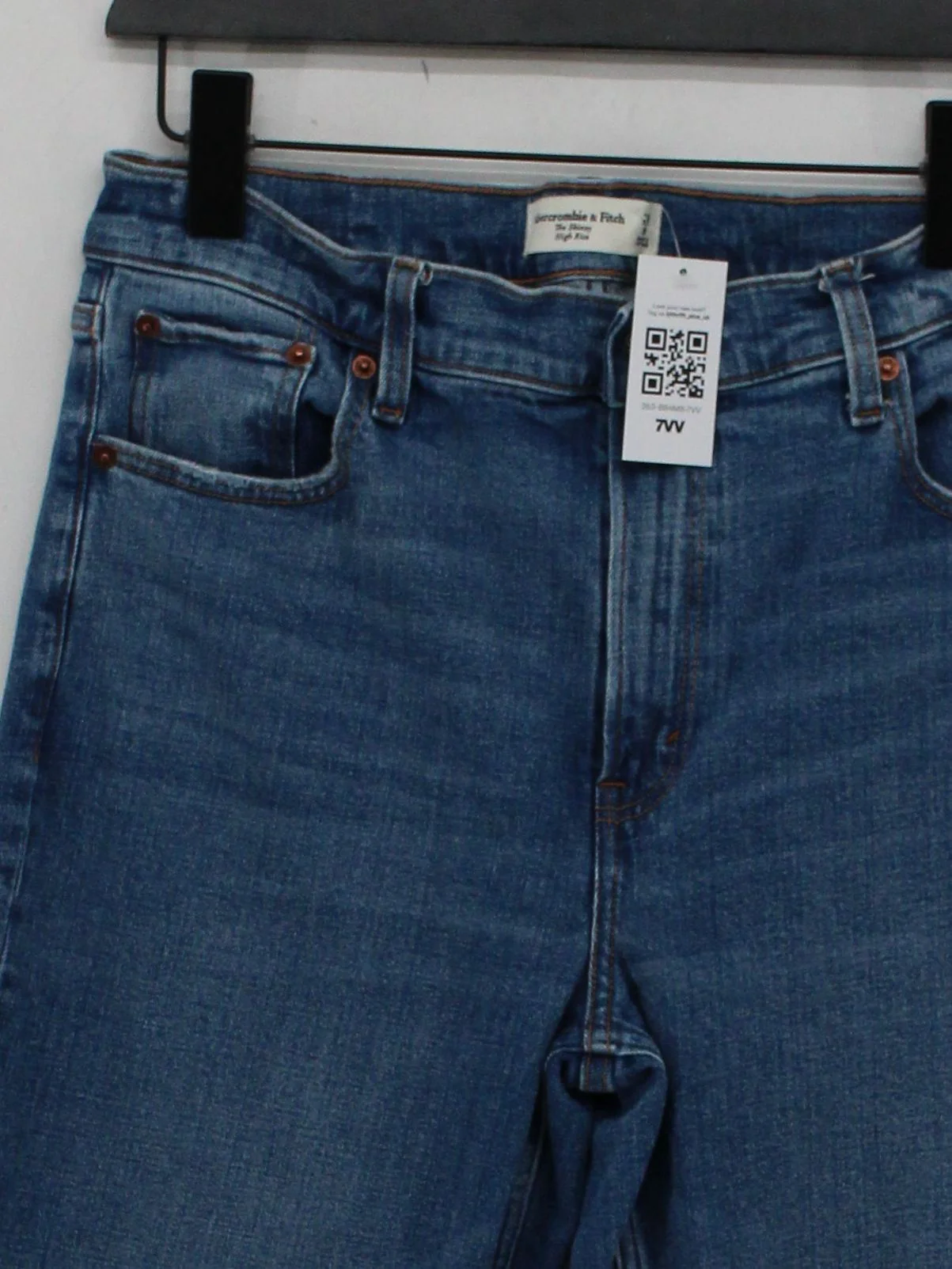 Abercrombie & Fitch Women's Jeans UK 12 Blue Cotton with Elastane Skinny - Image 3